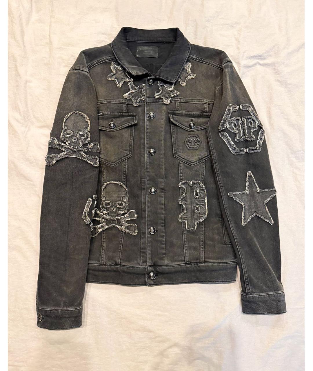 PHILIPP PLEIN Серая деним куртка, фото 6