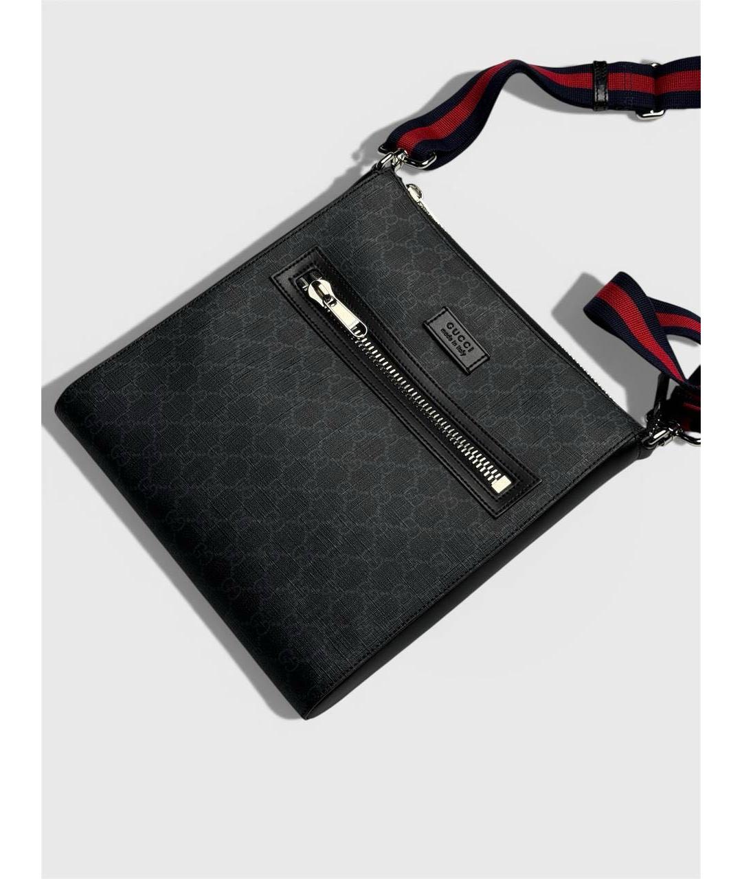 GUCCI Черная кожаная сумка на плечо, фото 2