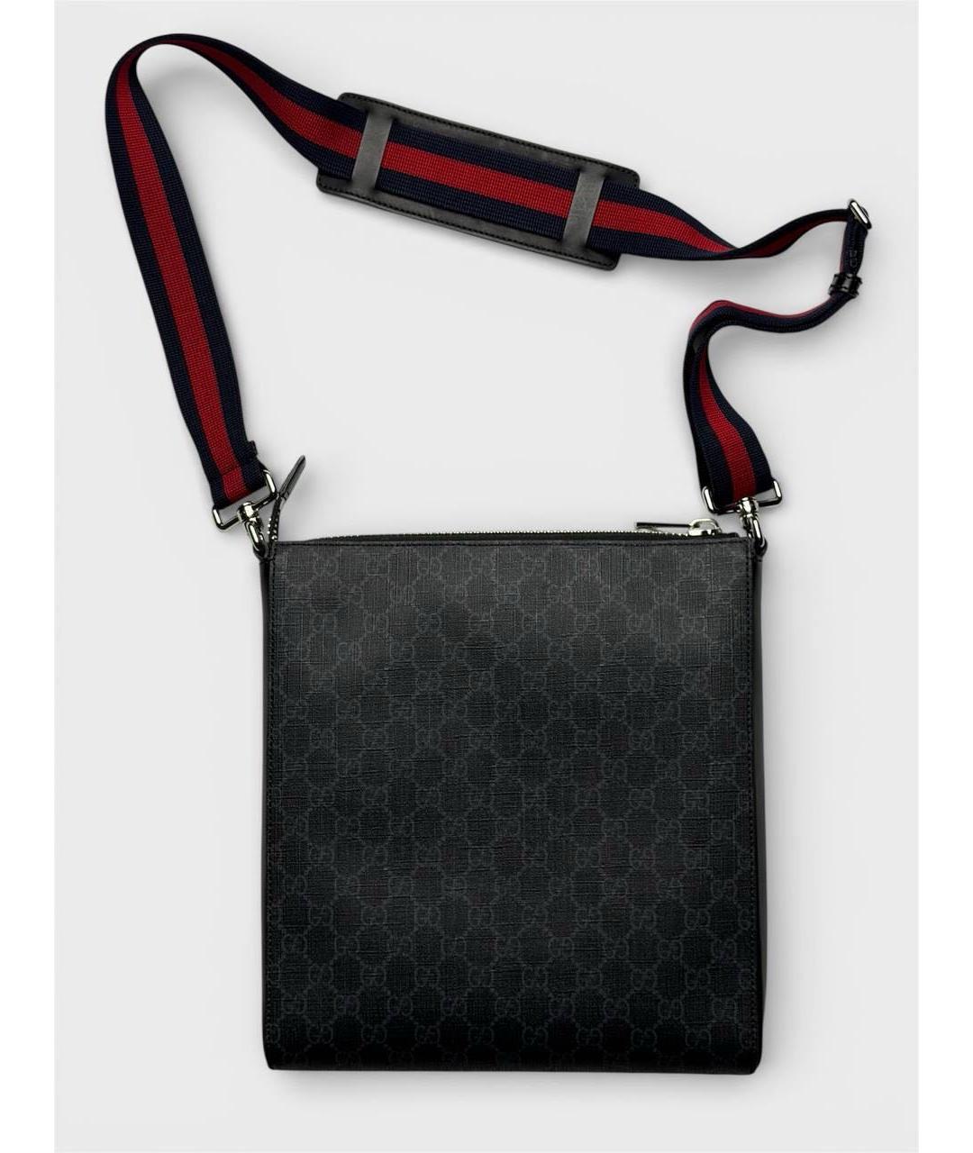 GUCCI Черная кожаная сумка на плечо, фото 4