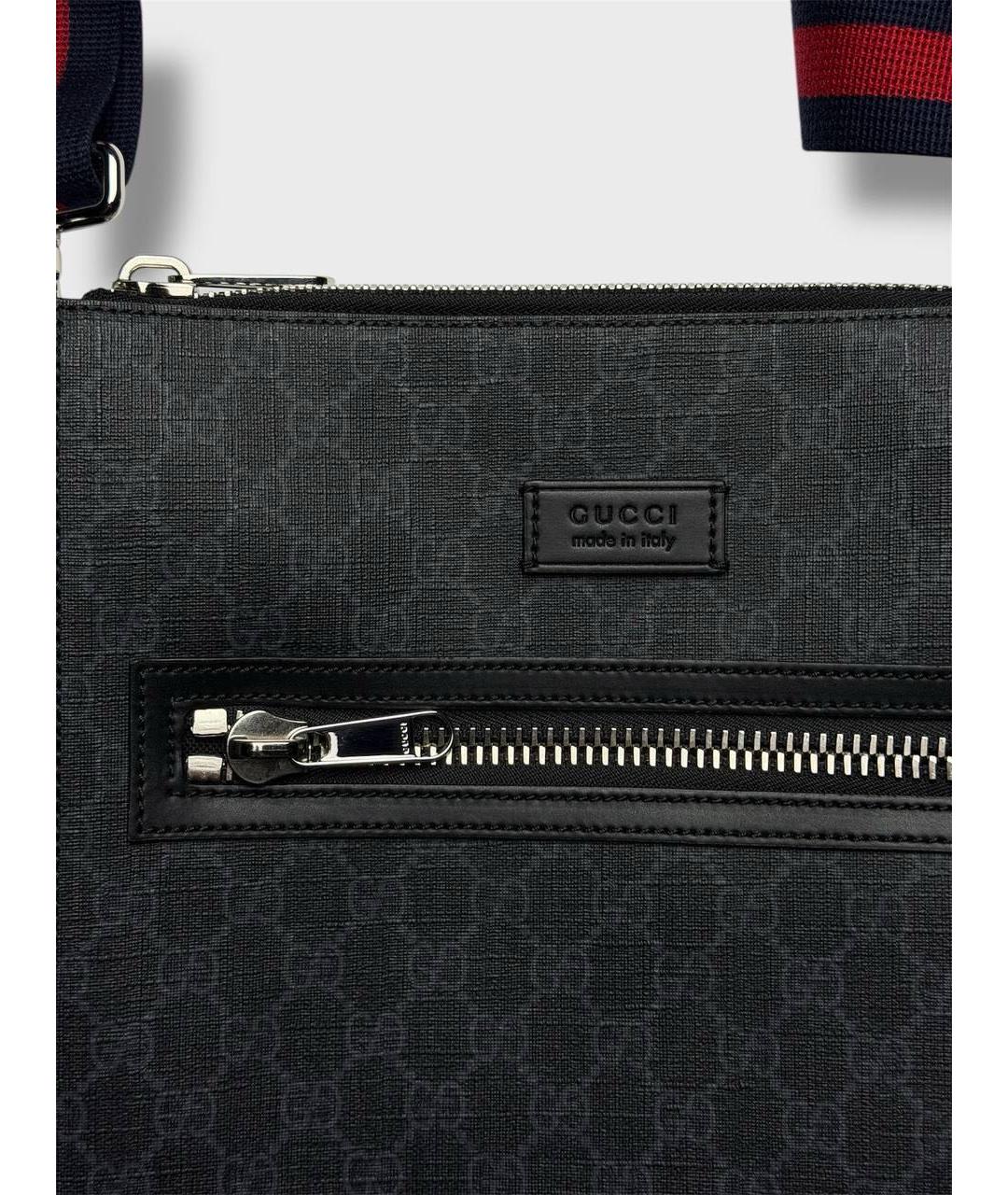 GUCCI Черная кожаная сумка на плечо, фото 3