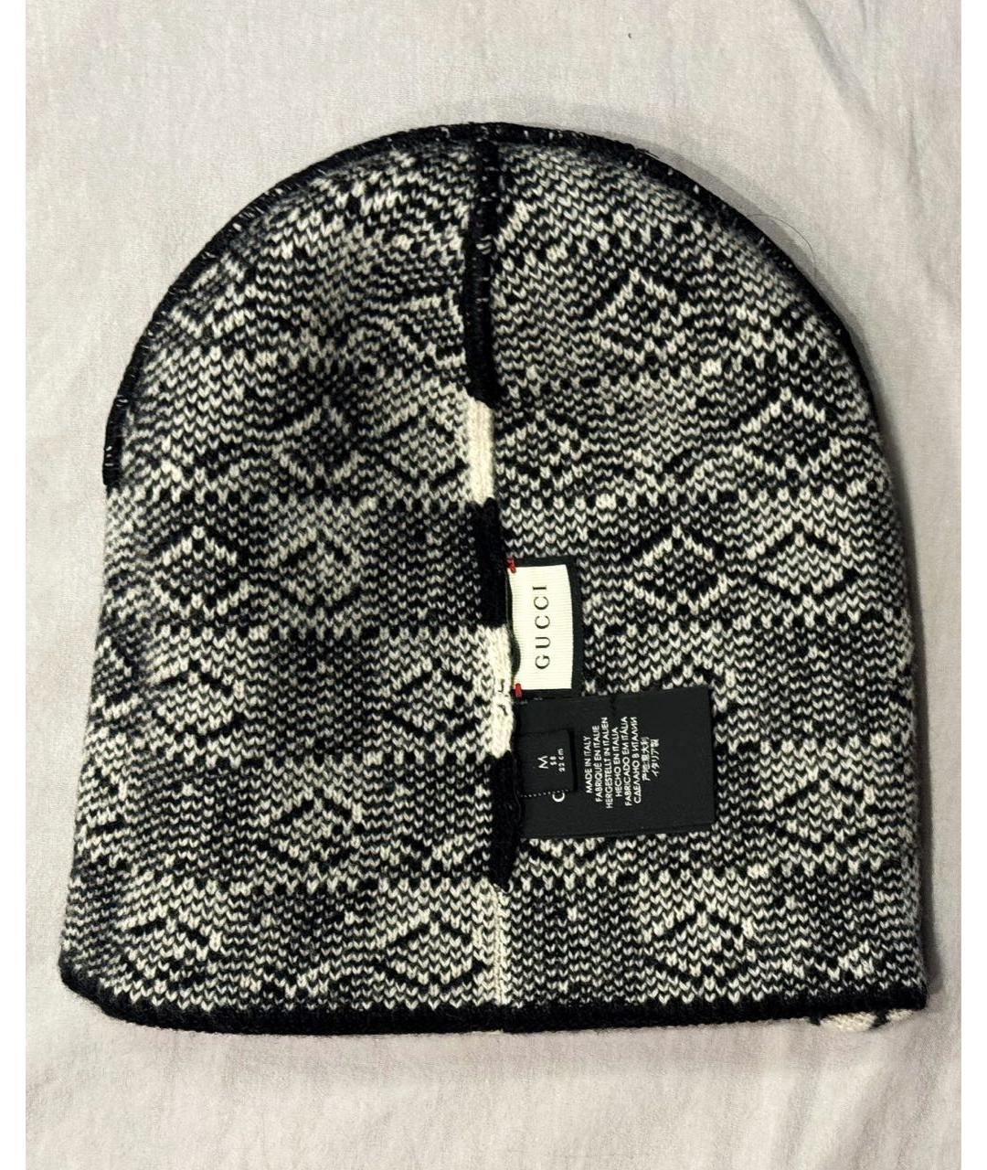 GUCCI Черная шапка, фото 2