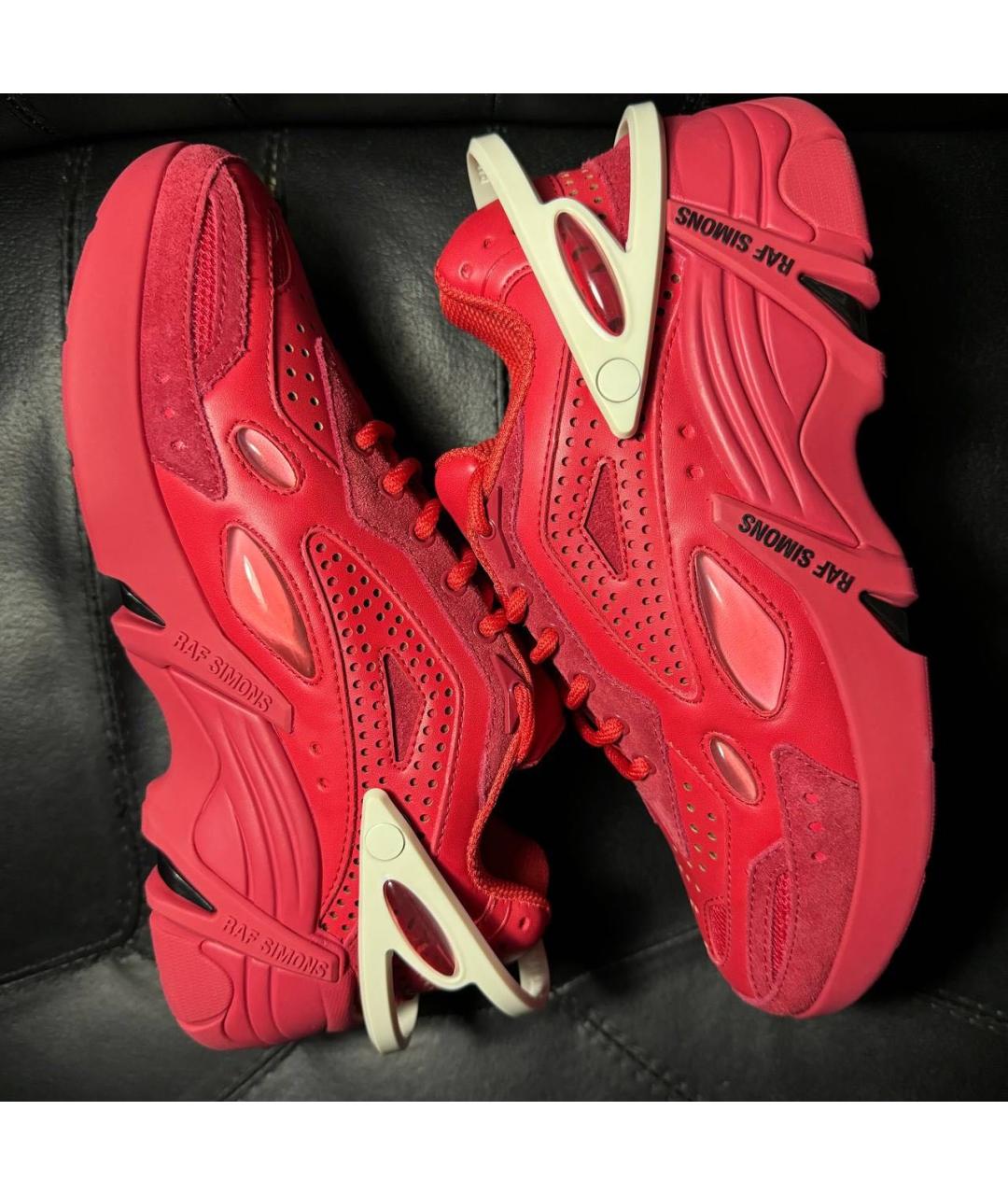 RAF SIMONS Красные текстильные кроссовки, фото 5