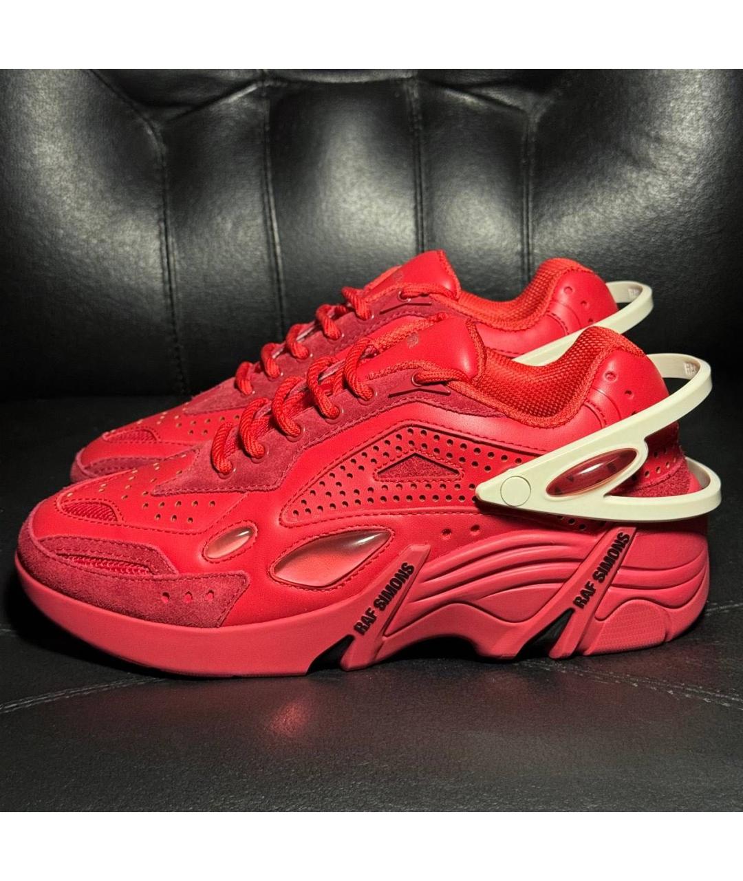 RAF SIMONS Красные текстильные кроссовки, фото 3