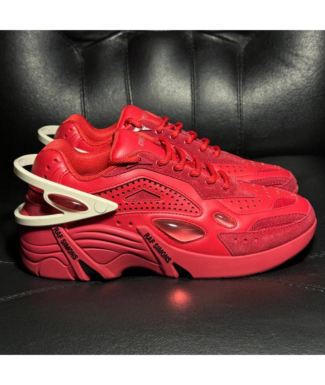 RAF SIMONS Красные текстильные кроссовки, фото 9