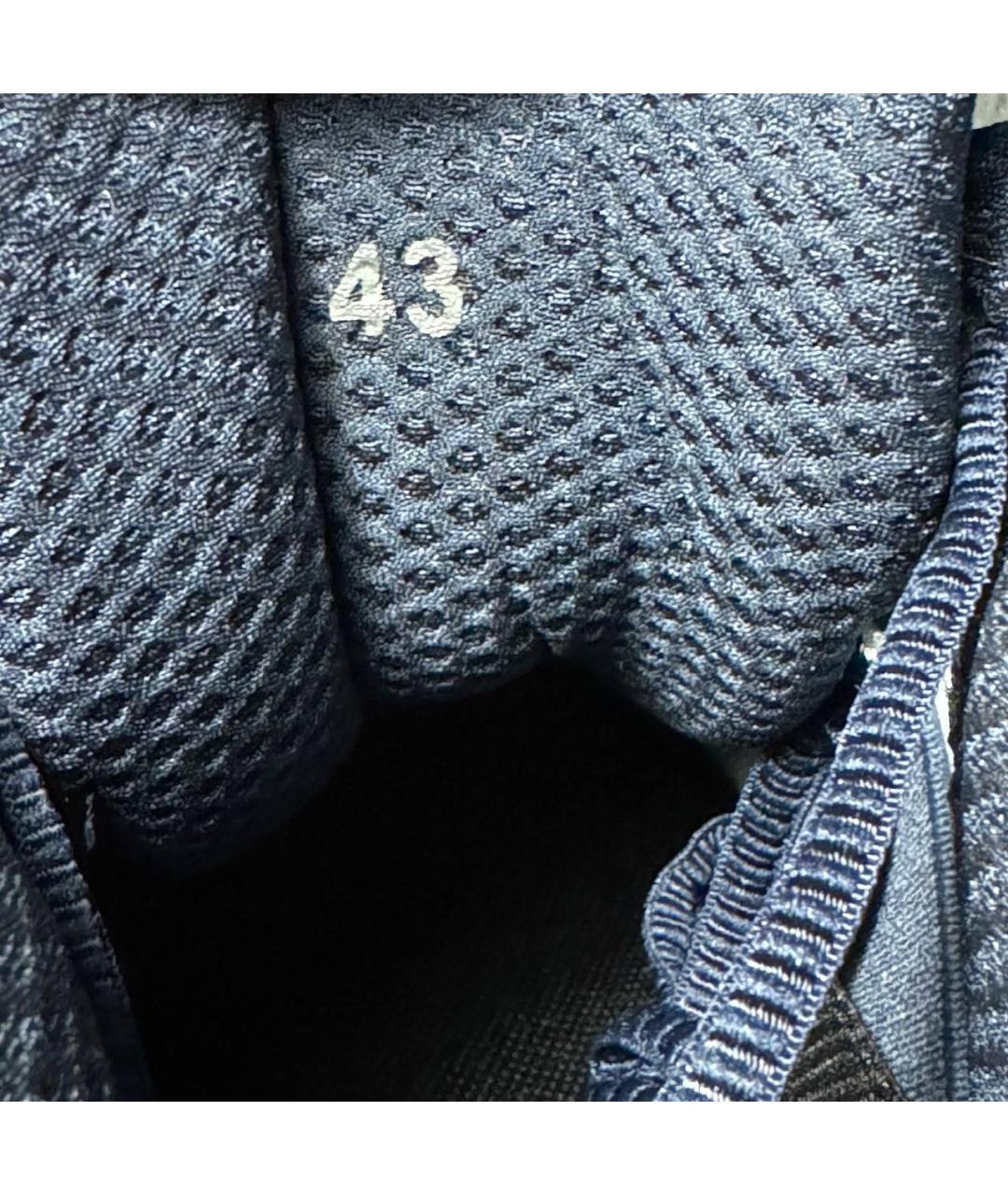 RAF SIMONS Синие текстильные низкие кроссовки / кеды, фото 6