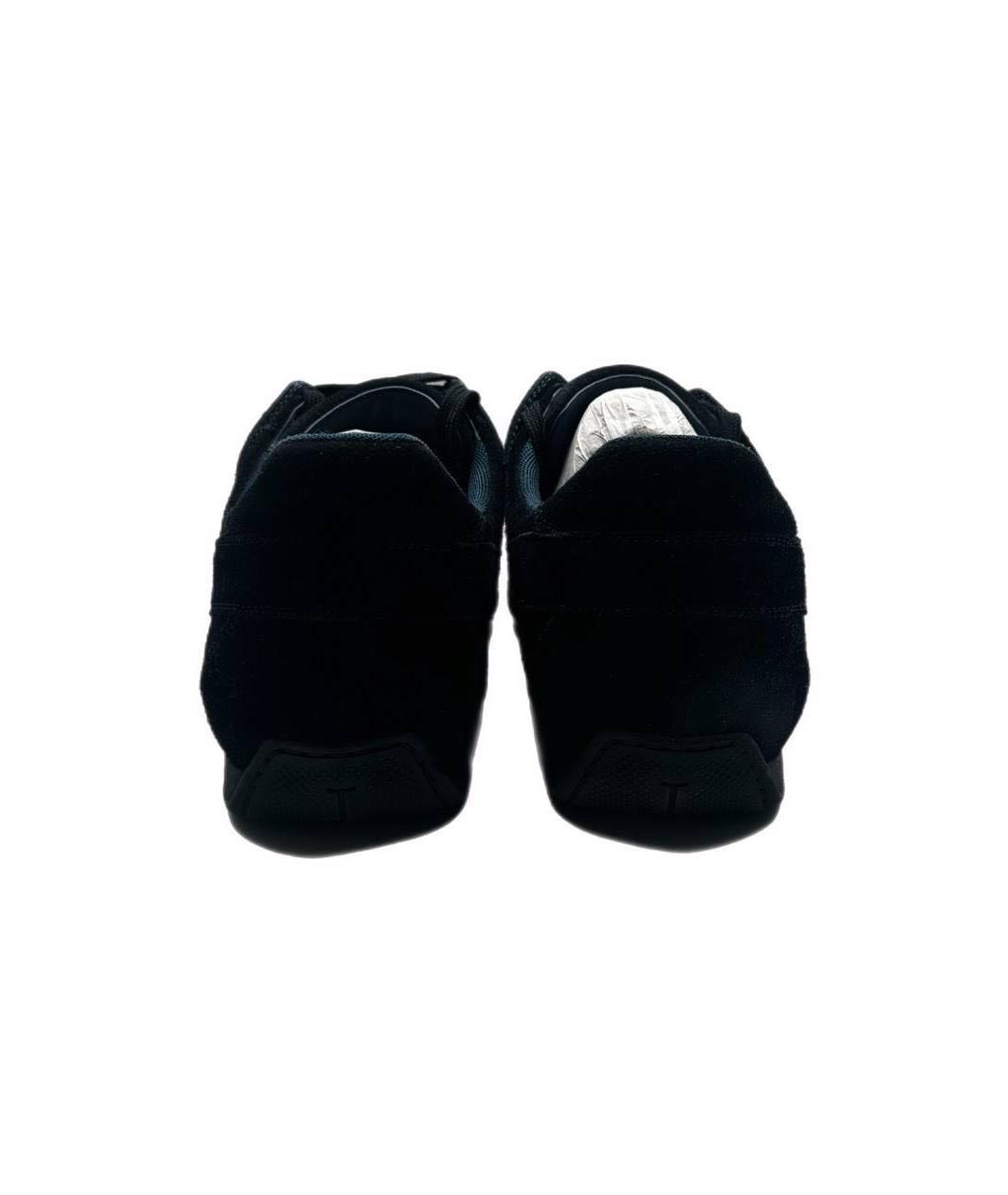 LOUIS VUITTON Темно-синие замшевые низкие кроссовки / кеды, фото 4