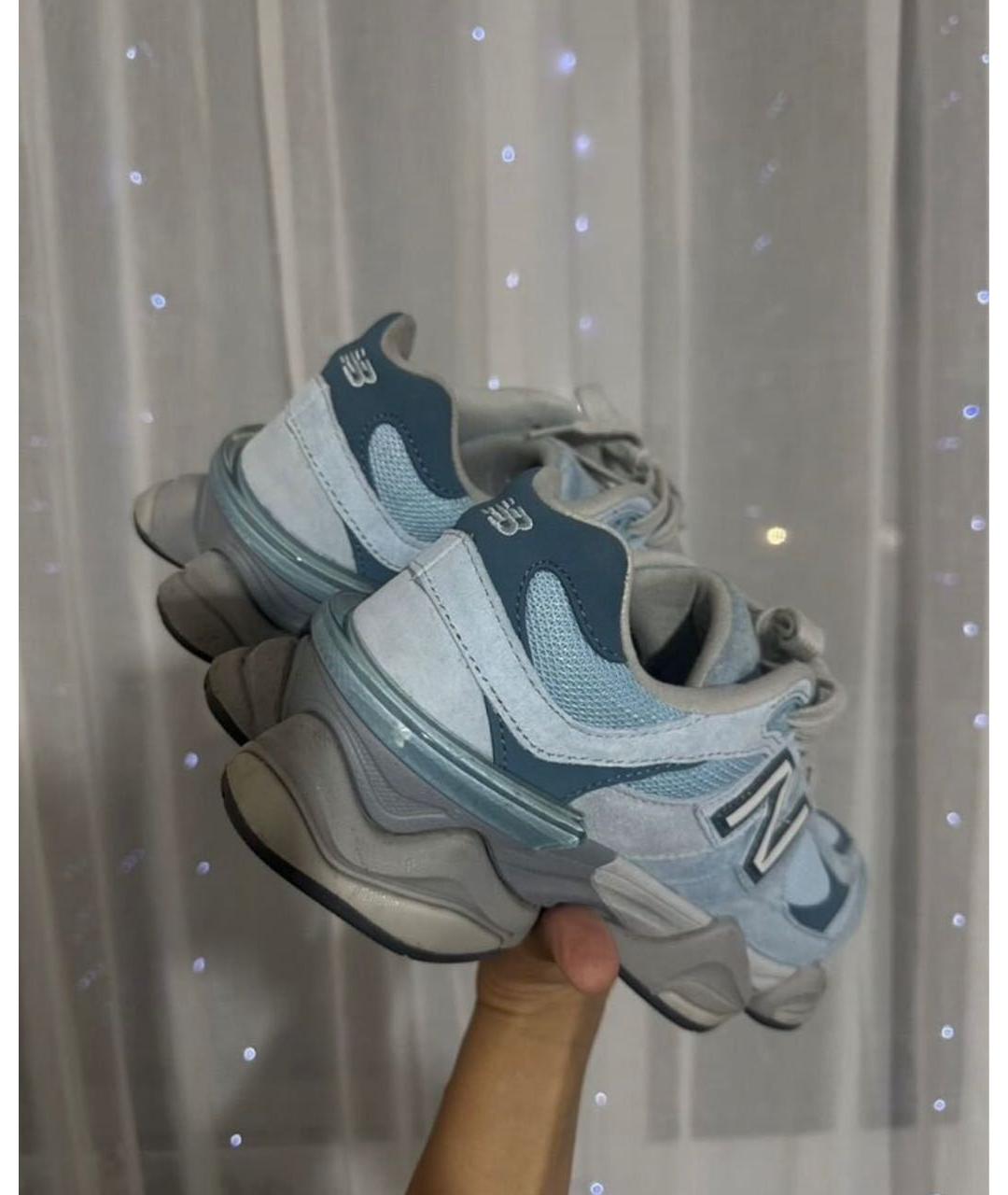 NEW BALANCE Голубые кожаные кроссовки, фото 4