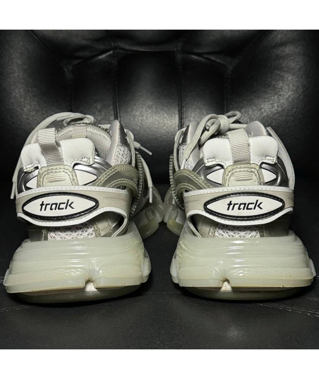 BALENCIAGA Белые текстильные низкие кроссовки / кеды, фото 2