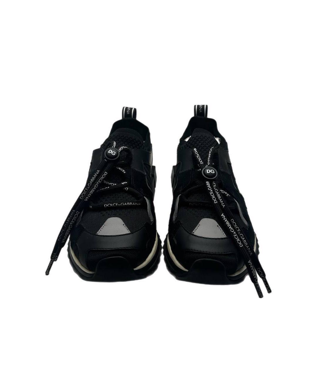 DOLCE&GABBANA Черные низкие кроссовки / кеды, фото 2