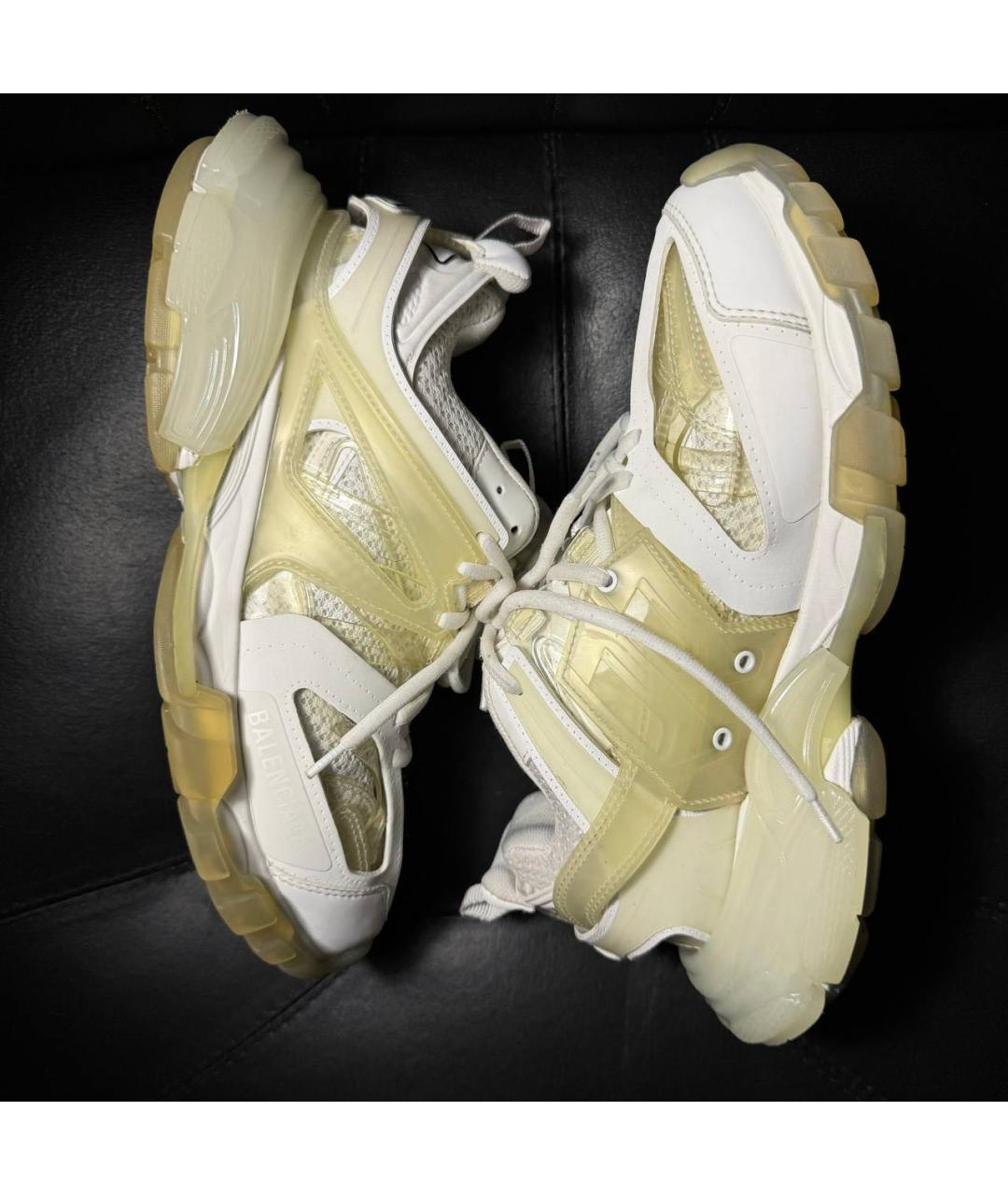 BALENCIAGA Бежевые текстильные кроссовки, фото 4