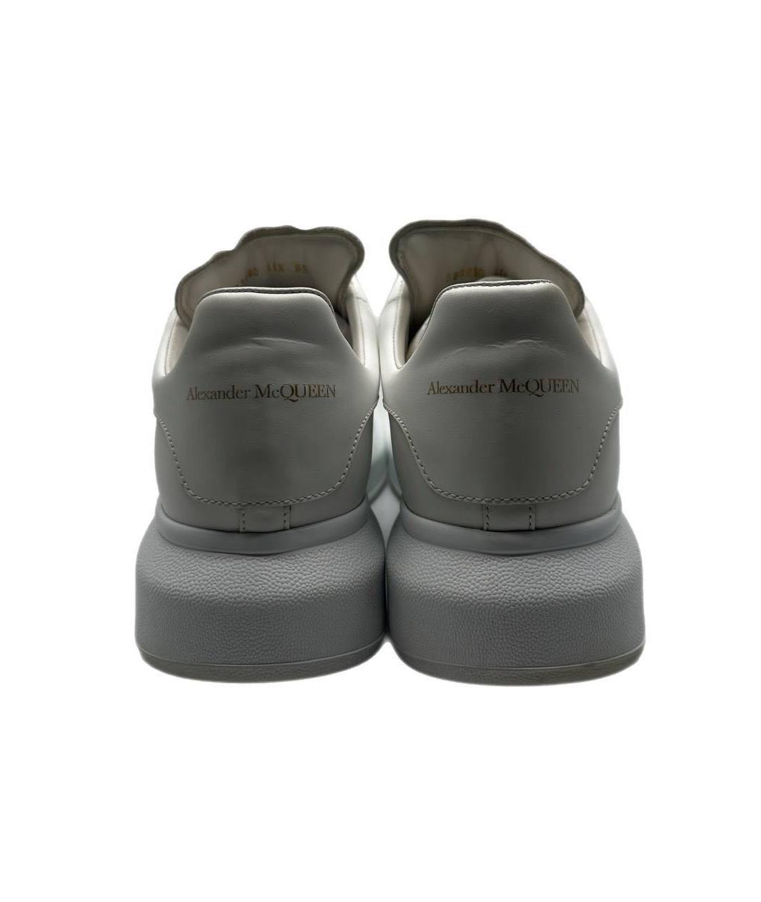 ALEXANDER MCQUEEN Белые кожаные низкие кроссовки / кеды, фото 4