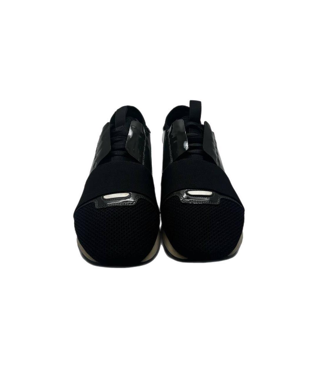 BALENCIAGA Черные низкие кроссовки / кеды, фото 2