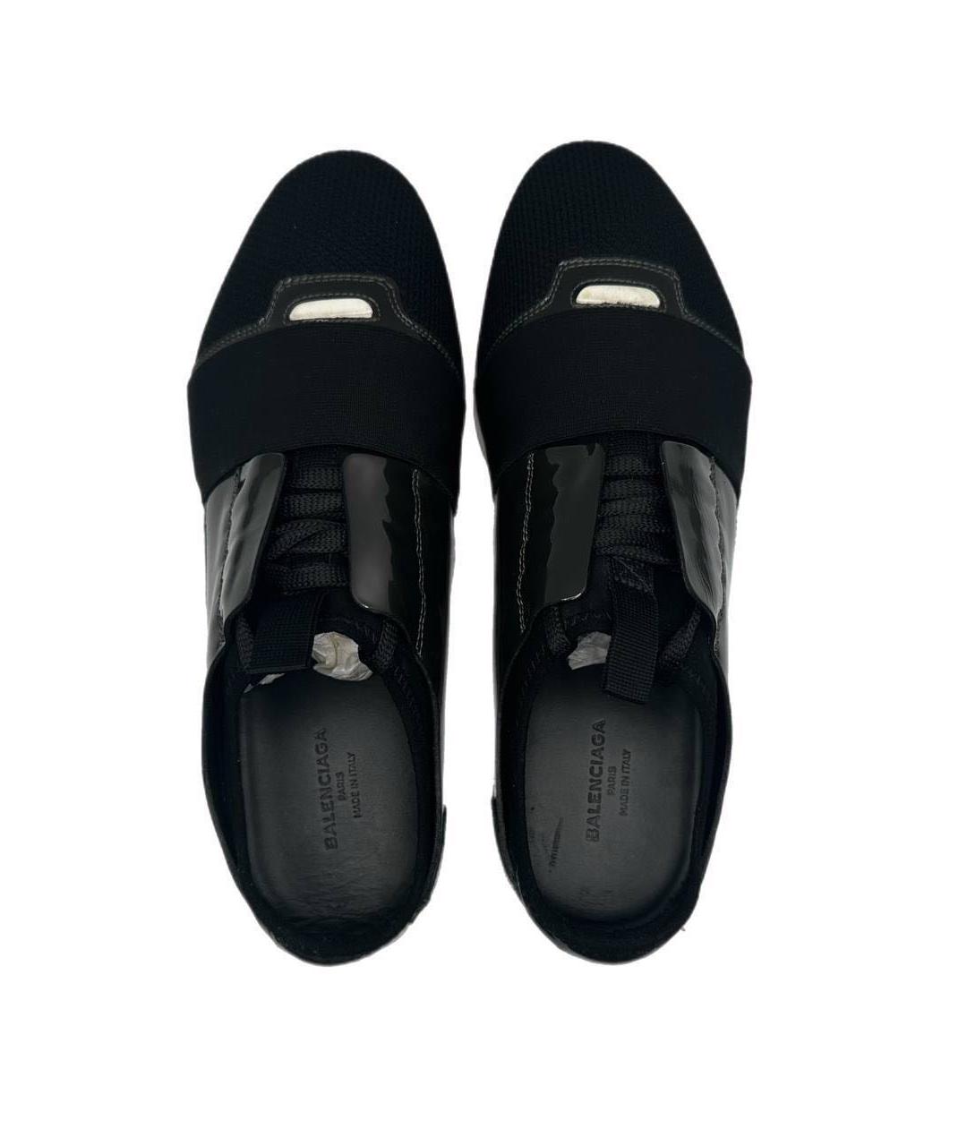 BALENCIAGA Черные низкие кроссовки / кеды, фото 3