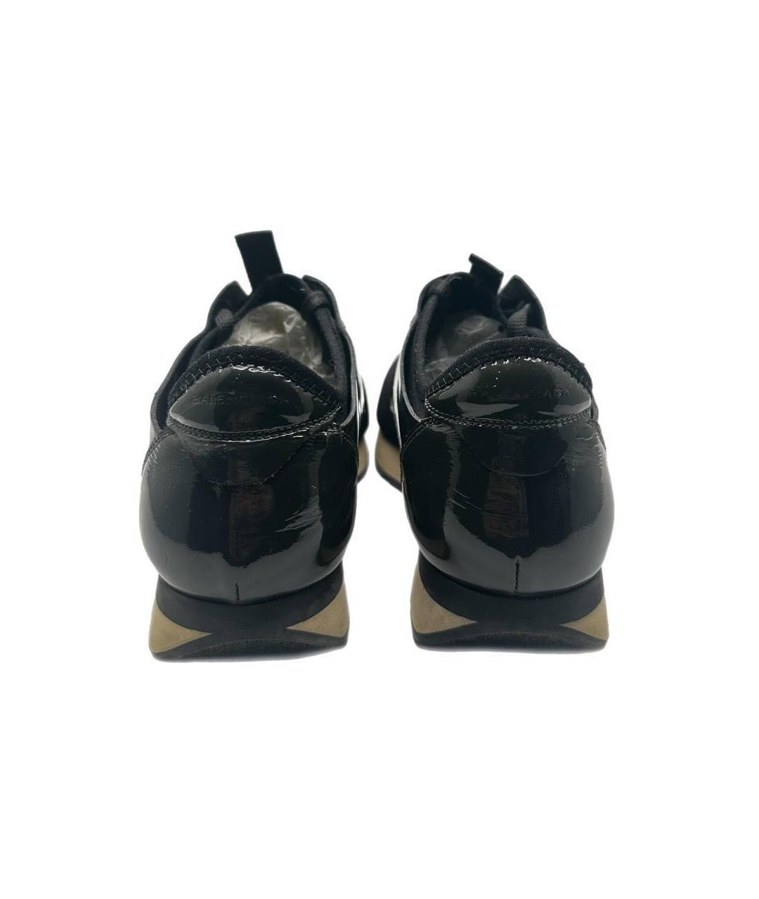 BALENCIAGA Черные низкие кроссовки / кеды, фото 4