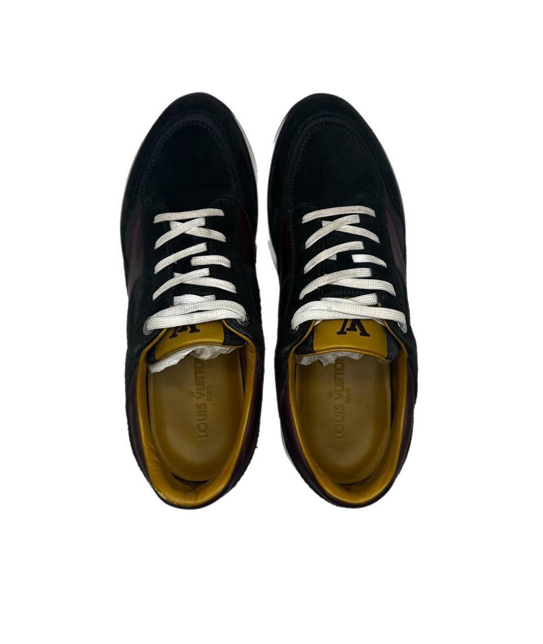 LOUIS VUITTON Черные низкие кроссовки / кеды, фото 3