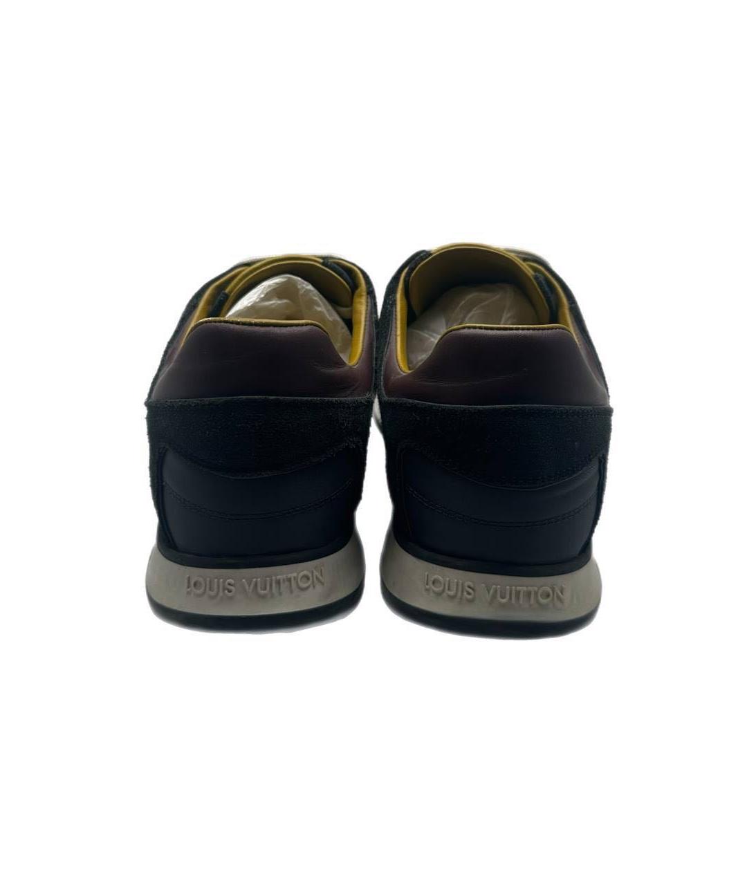 LOUIS VUITTON Черные низкие кроссовки / кеды, фото 4