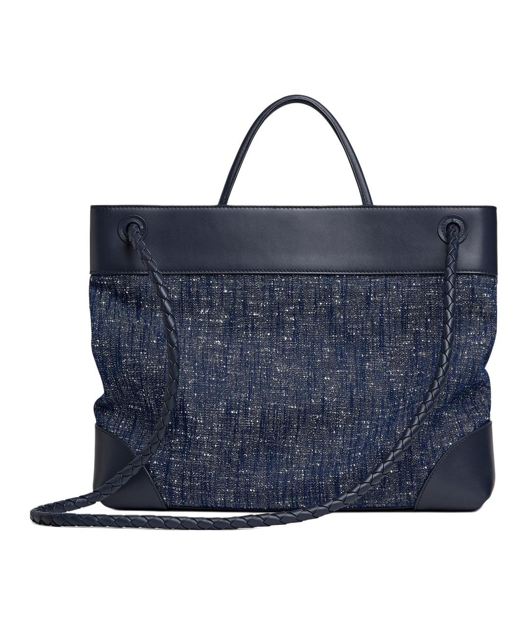 BOTTEGA VENETA Синяя сумка через плечо, фото 4