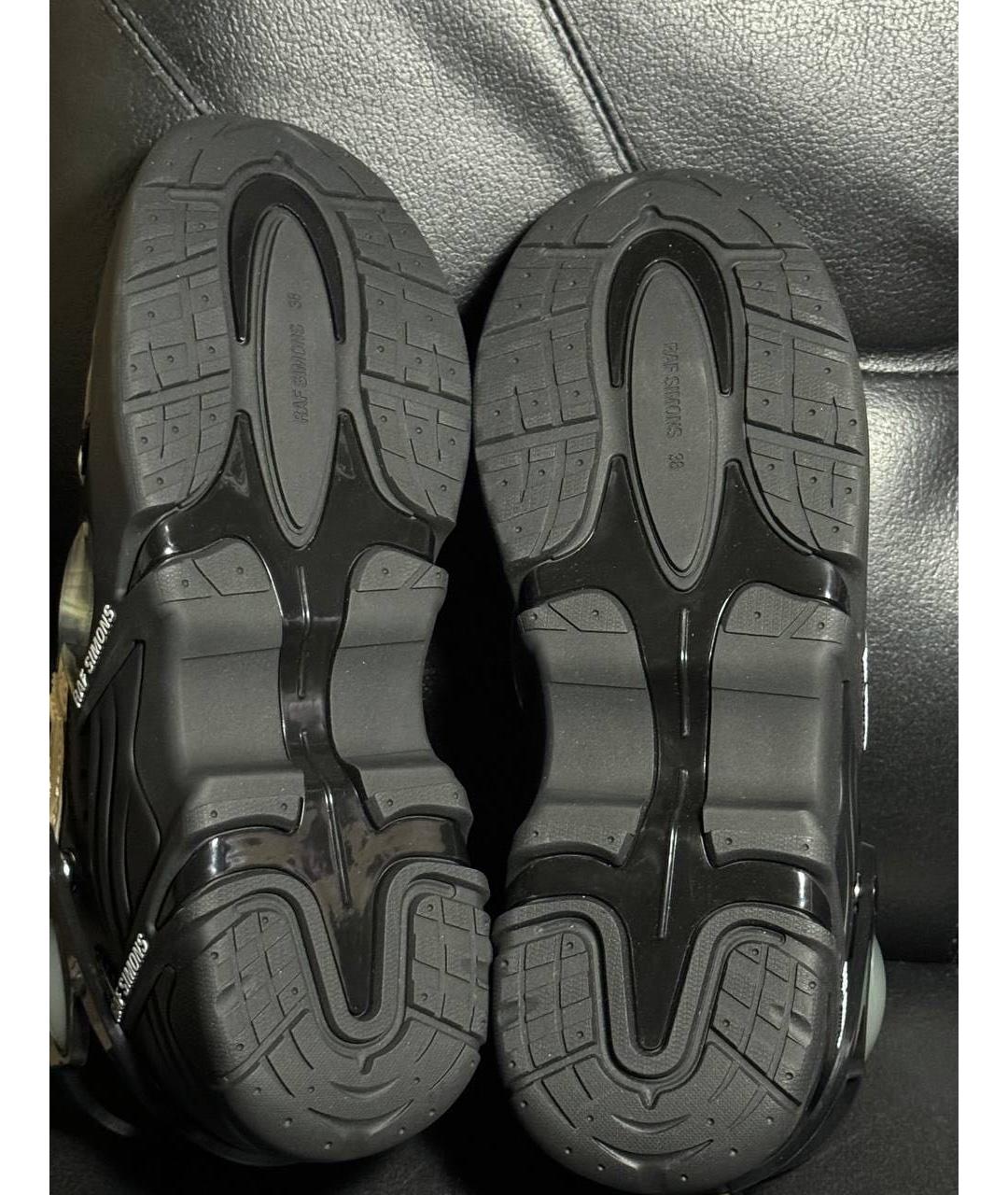 RAF SIMONS Черные текстильные кроссовки, фото 8