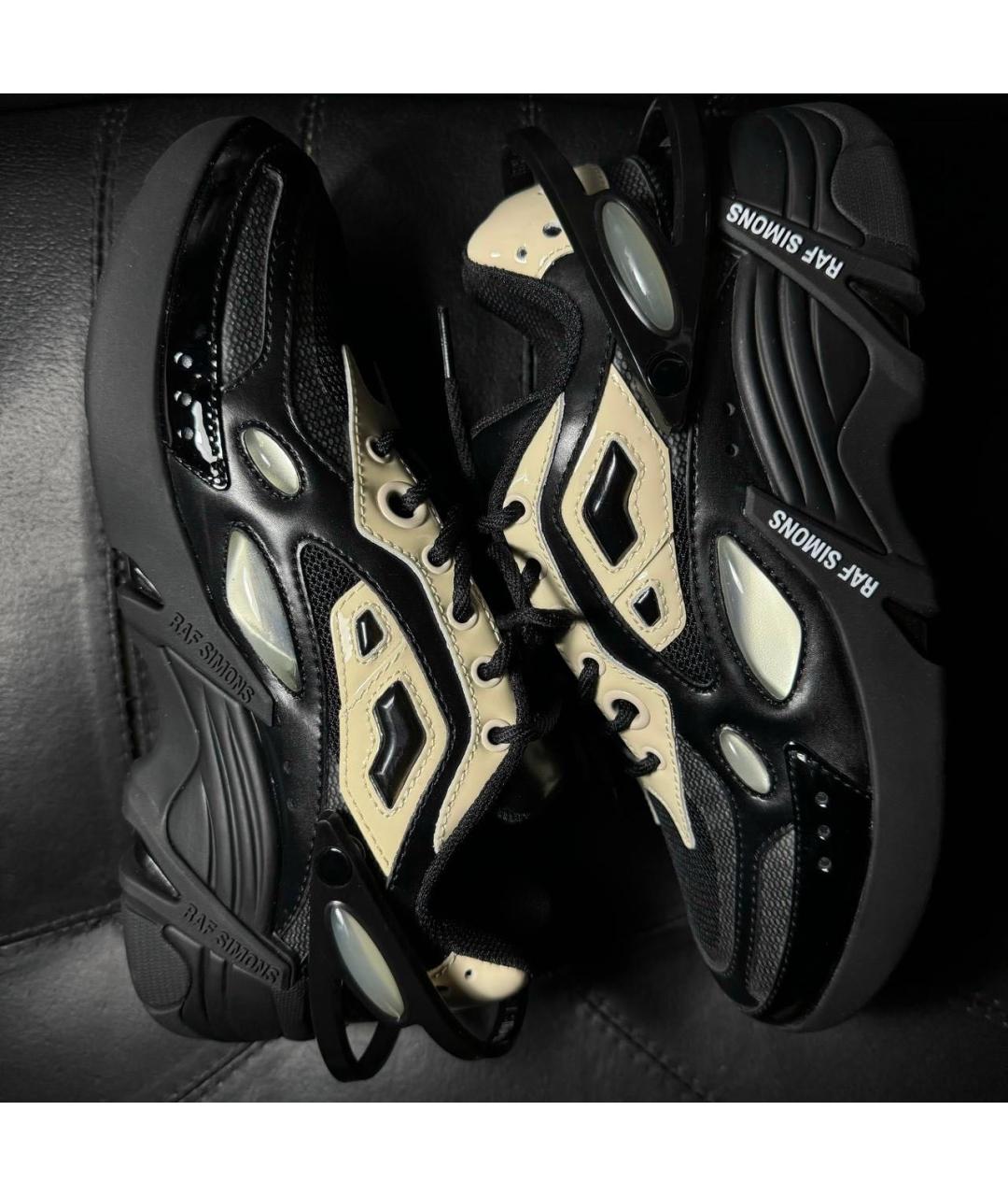 RAF SIMONS Черные текстильные кроссовки, фото 5