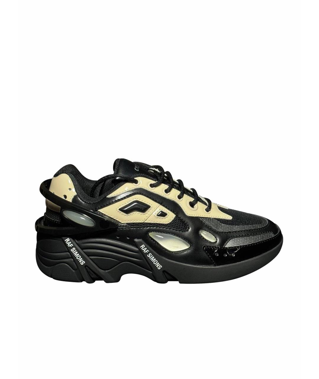 RAF SIMONS Черные текстильные кроссовки, фото 1