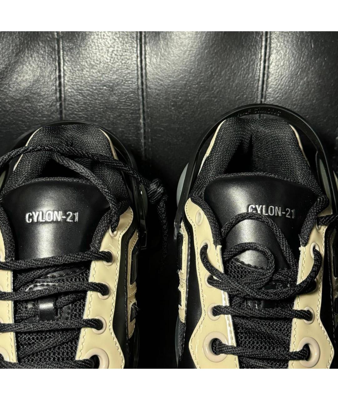 RAF SIMONS Черные текстильные кроссовки, фото 7