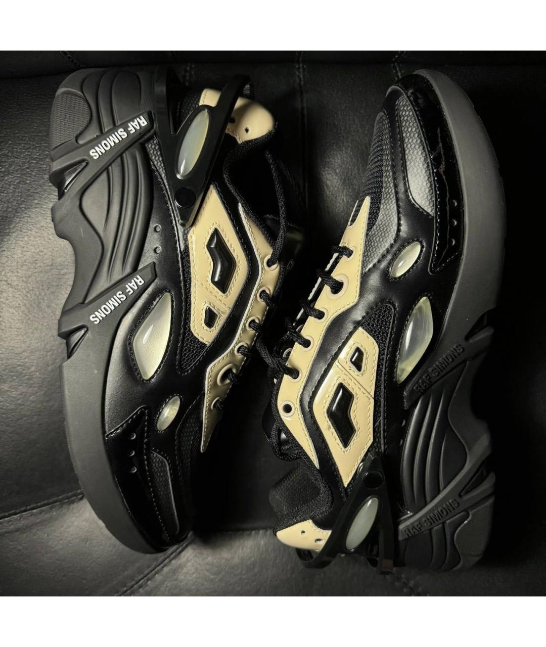 RAF SIMONS Черные текстильные кроссовки, фото 5