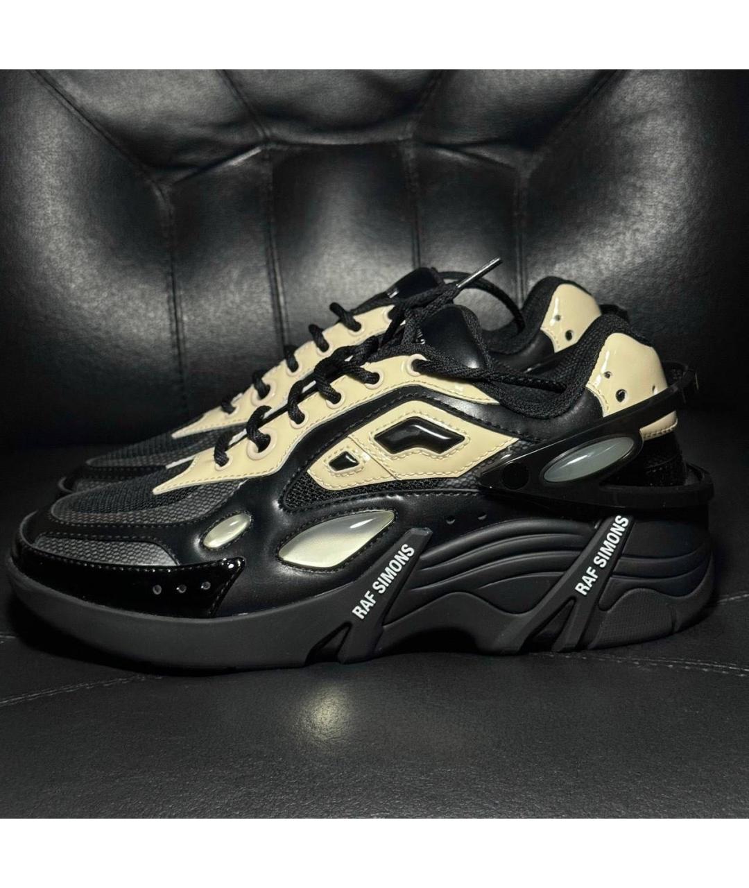 RAF SIMONS Черные текстильные кроссовки, фото 3