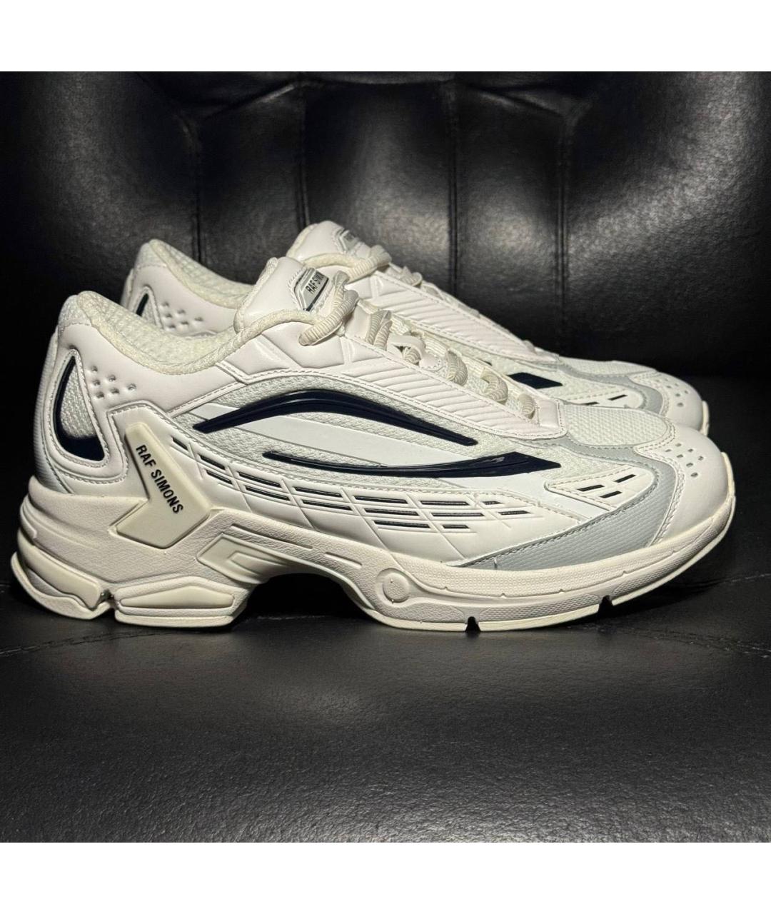 RAF SIMONS Белые текстильные кроссовки, фото 9