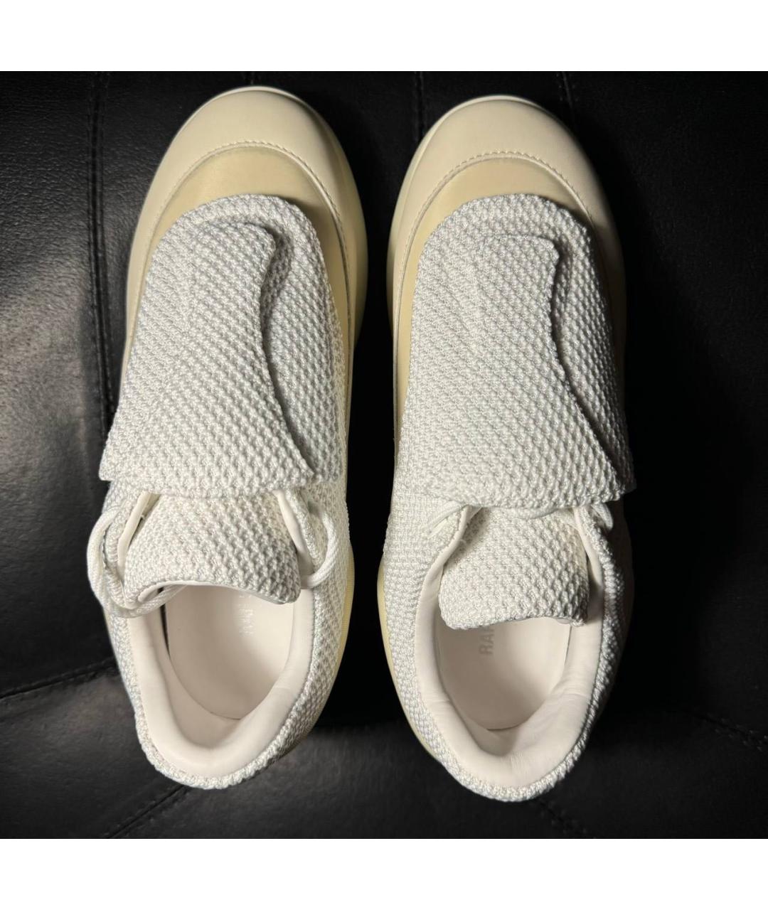 RAF SIMONS Белые текстильные кроссовки, фото 8
