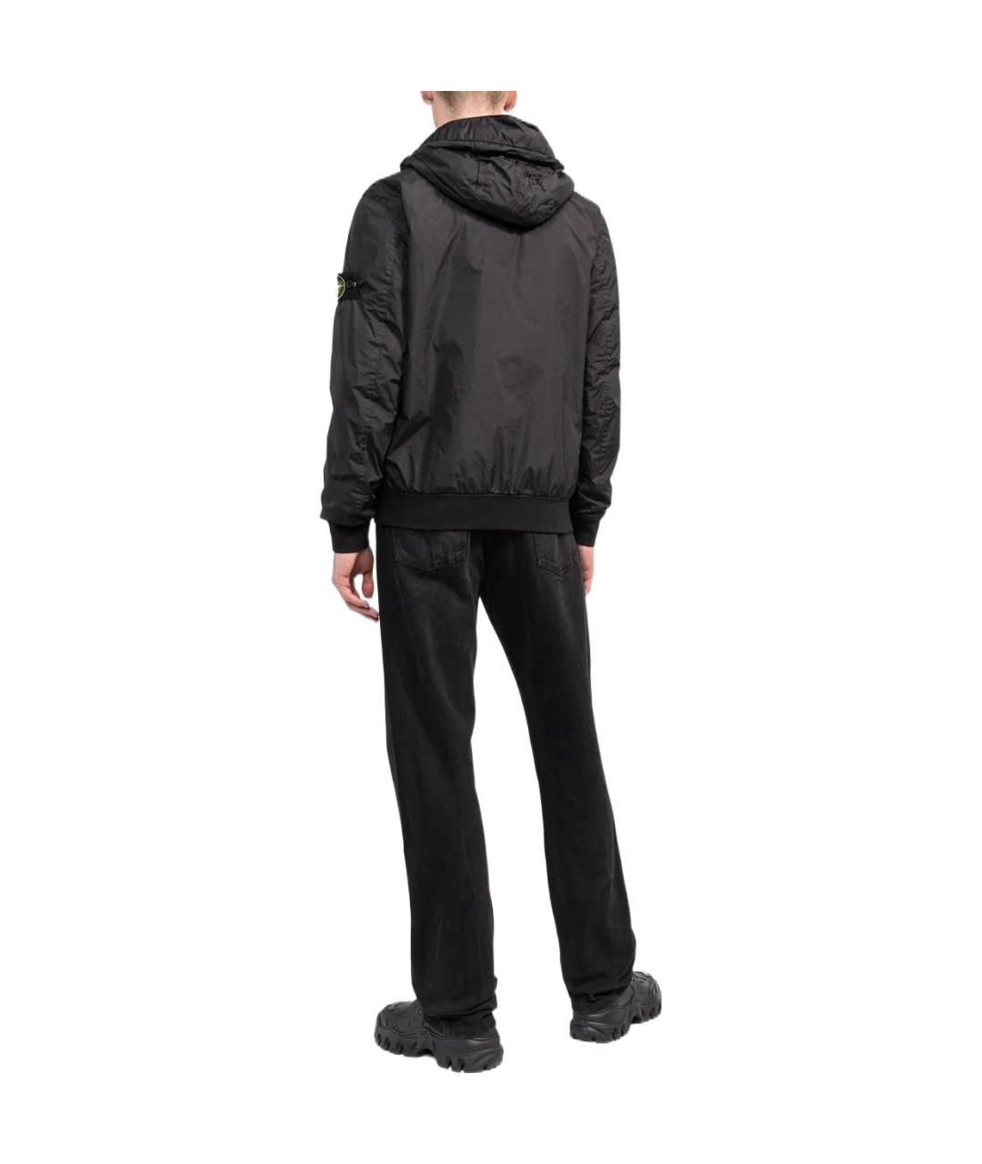 STONE ISLAND Черная куртка, фото 3