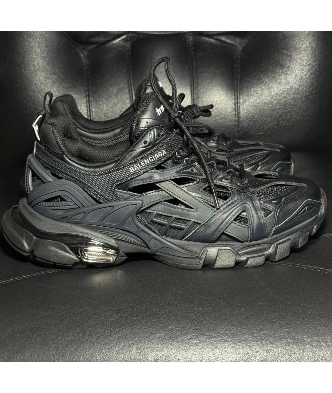 BALENCIAGA Черные текстильные низкие кроссовки / кеды, фото 9