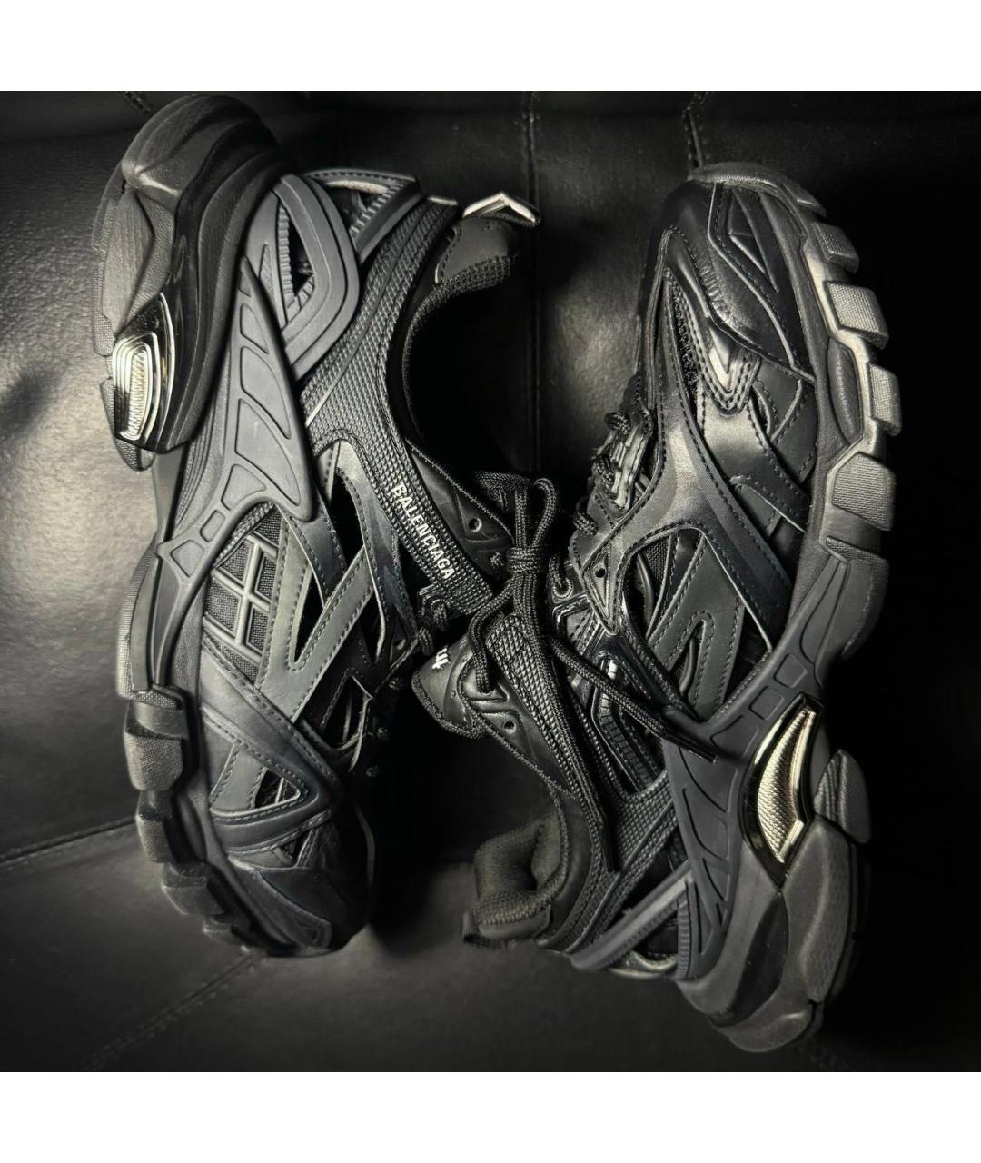 BALENCIAGA Черные текстильные кроссовки, фото 4