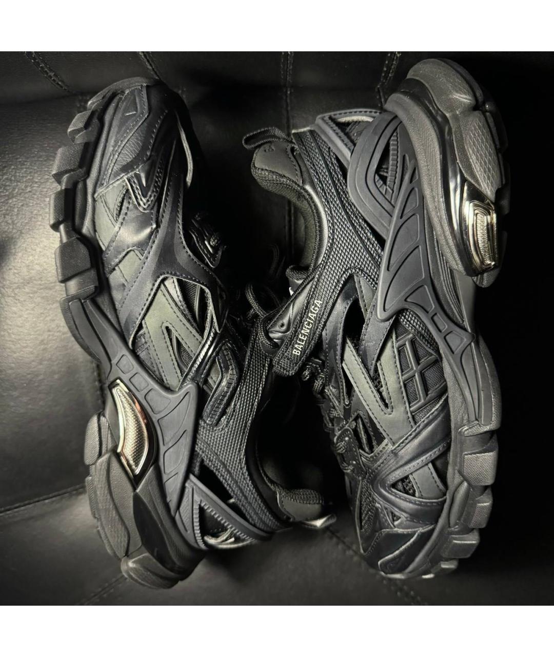 BALENCIAGA Черные текстильные кроссовки, фото 5