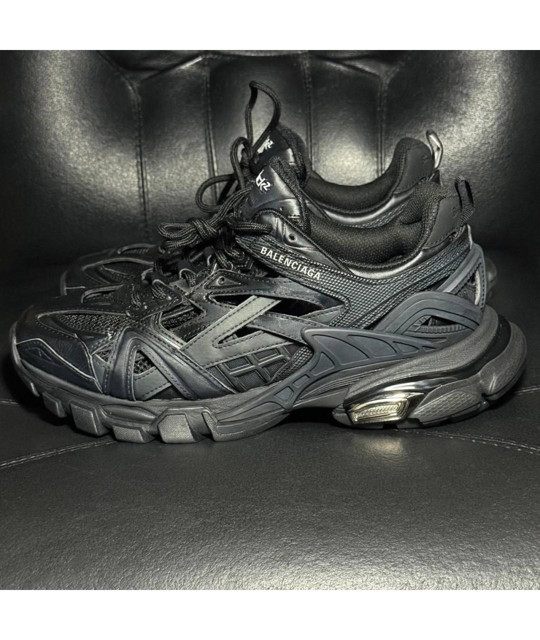 BALENCIAGA Черные текстильные кроссовки, фото 3