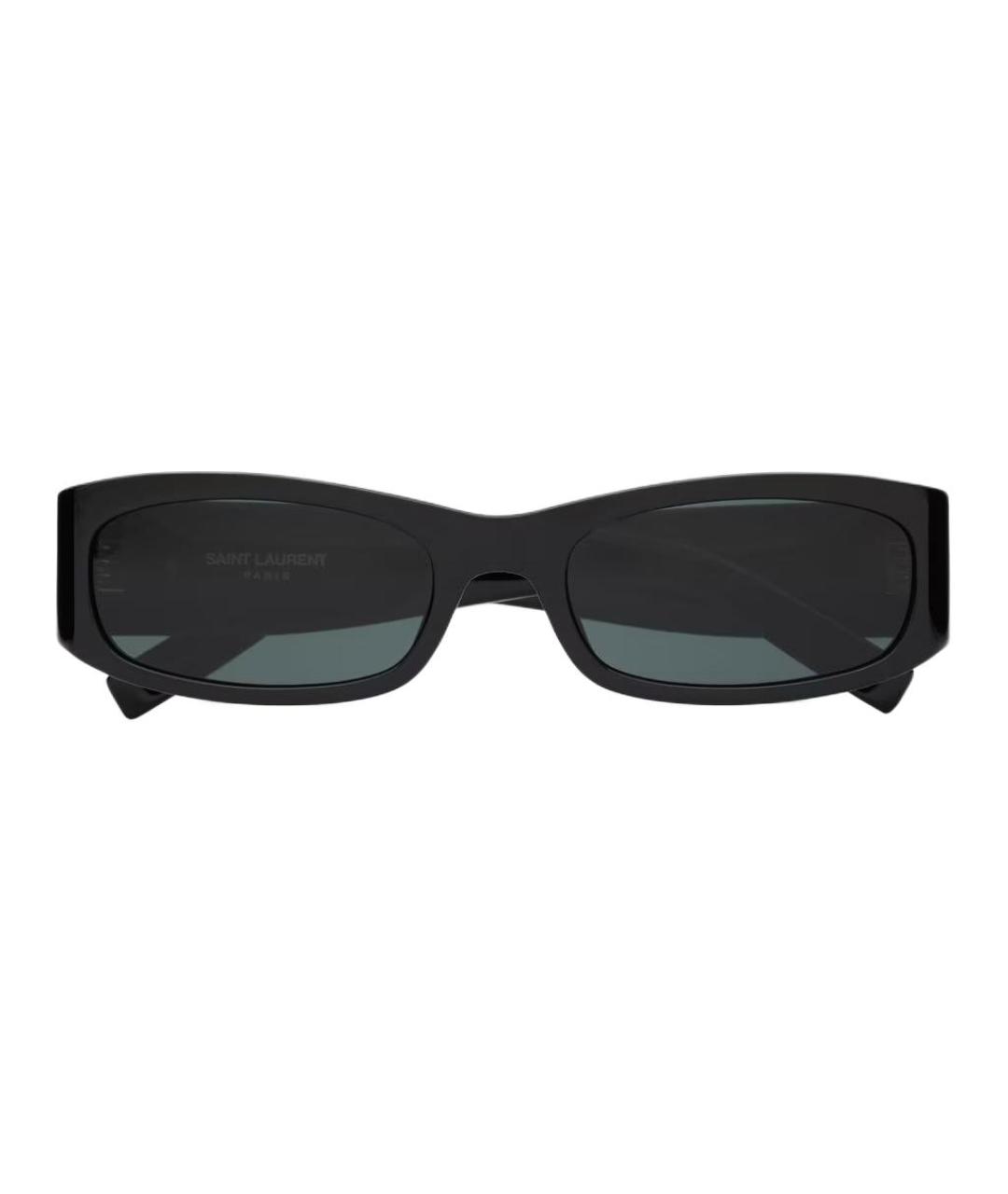 SAINT LAURENT Черные пластиковые солнцезащитные очки, фото 1