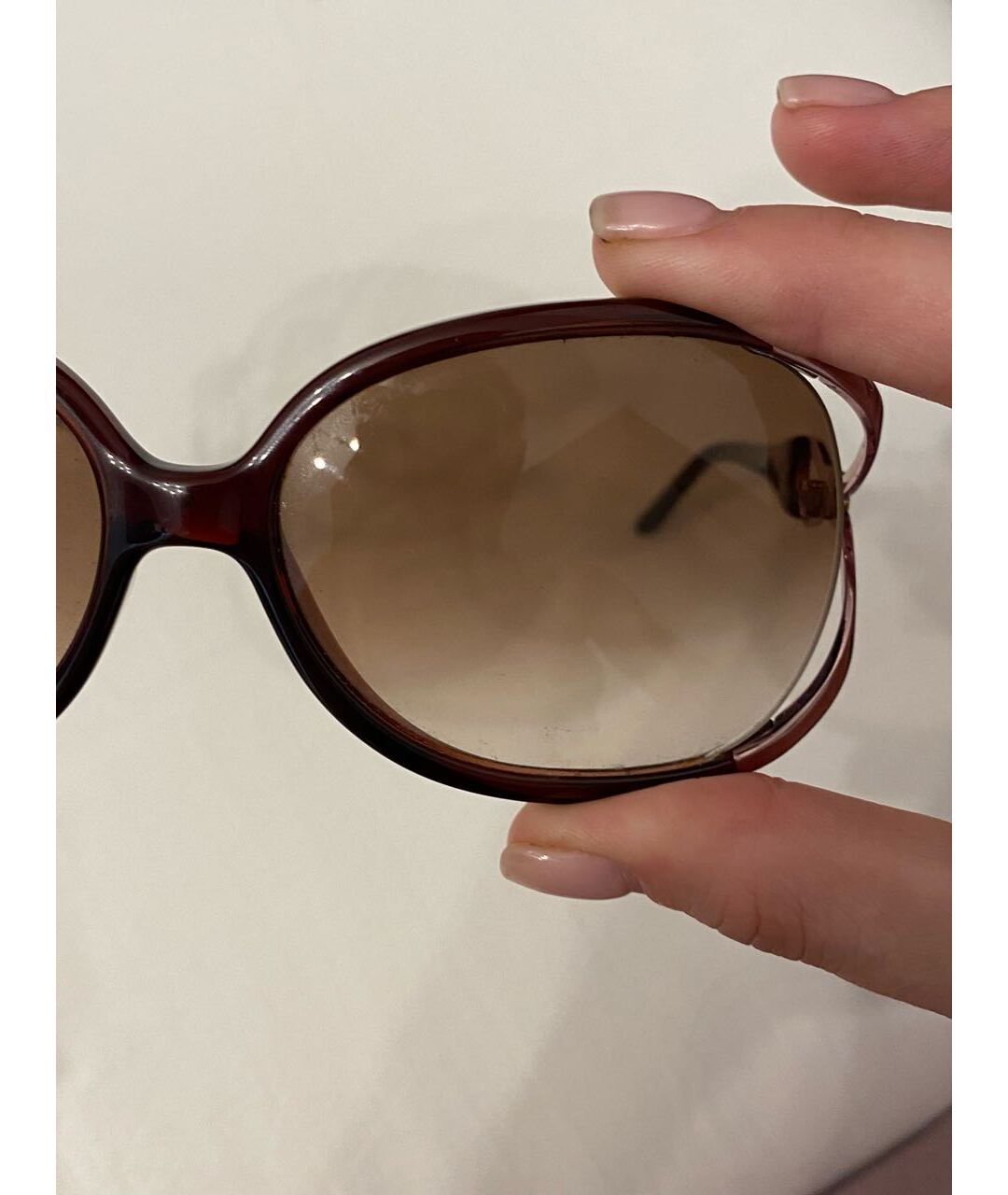 ESCADA Бордовые пластиковые солнцезащитные очки, фото 8