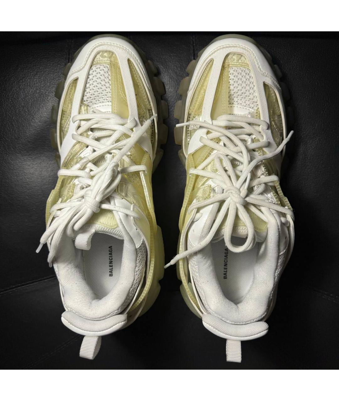 BALENCIAGA Бежевые текстильные низкие кроссовки / кеды, фото 7