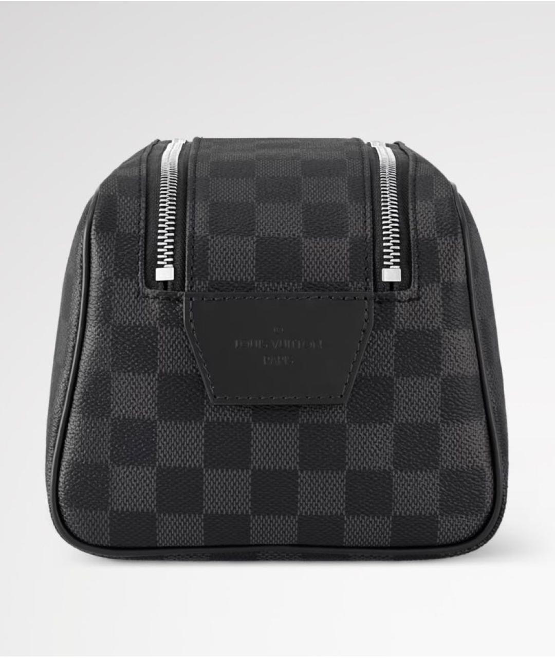 LOUIS VUITTON Черная косметичка, фото 4