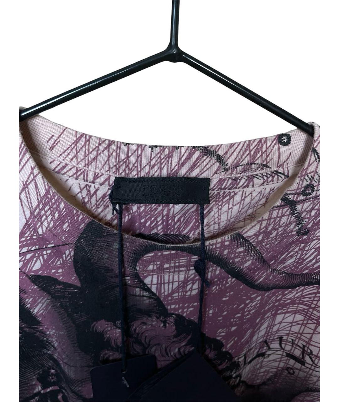 PRADA Мульти хлопковая футболка, фото 6