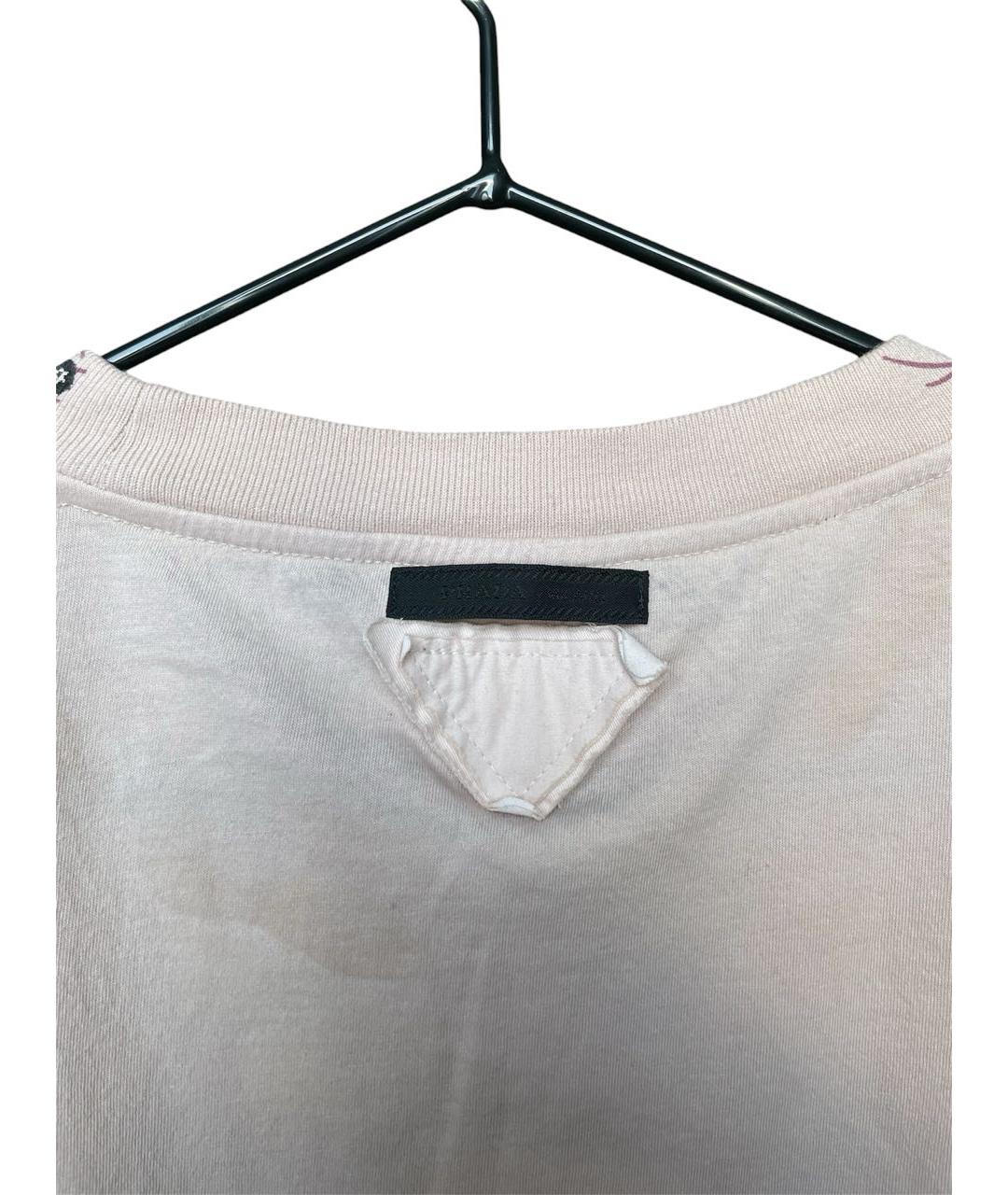 PRADA Мульти хлопковая футболка, фото 5