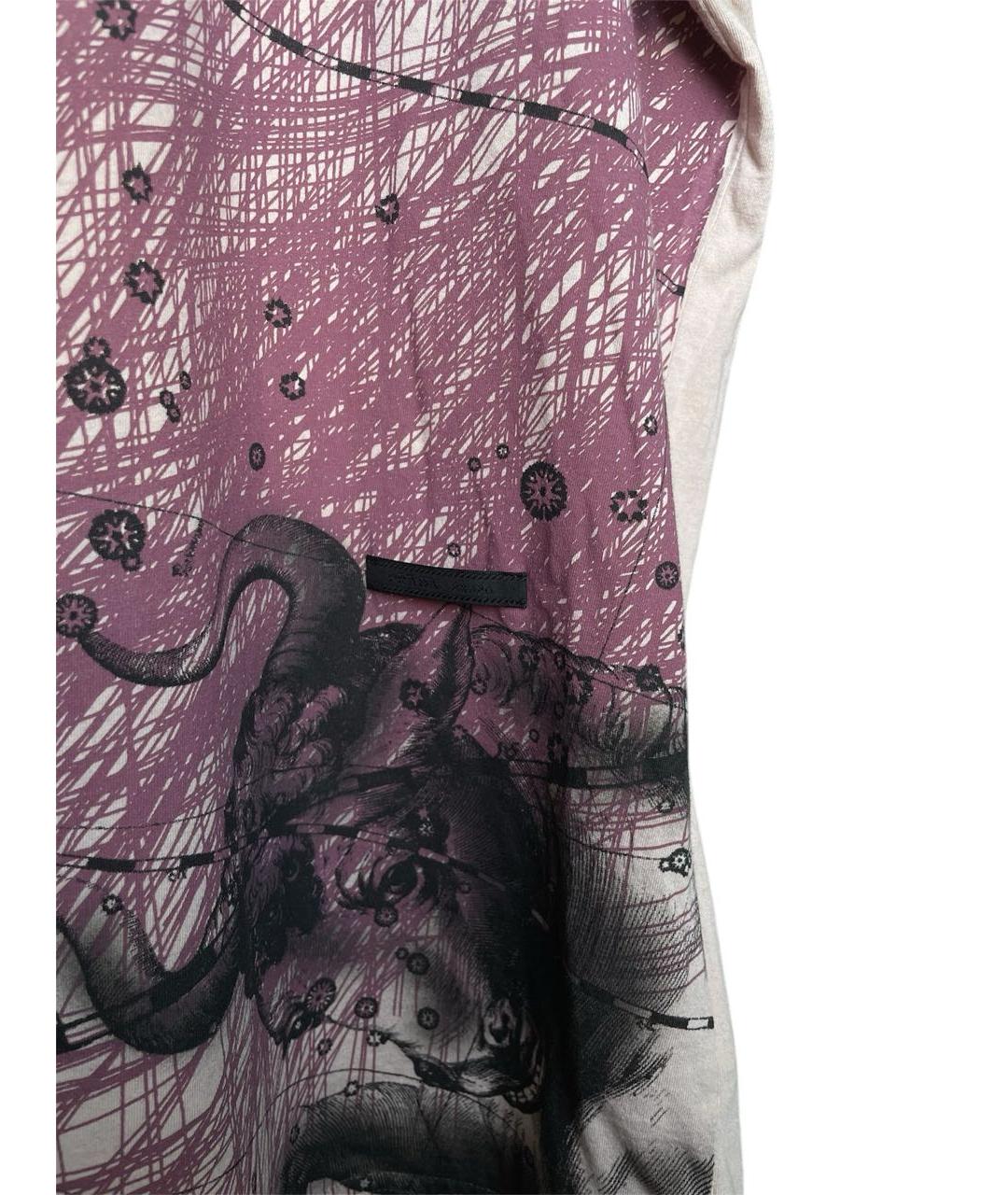 PRADA Мульти хлопковая футболка, фото 3