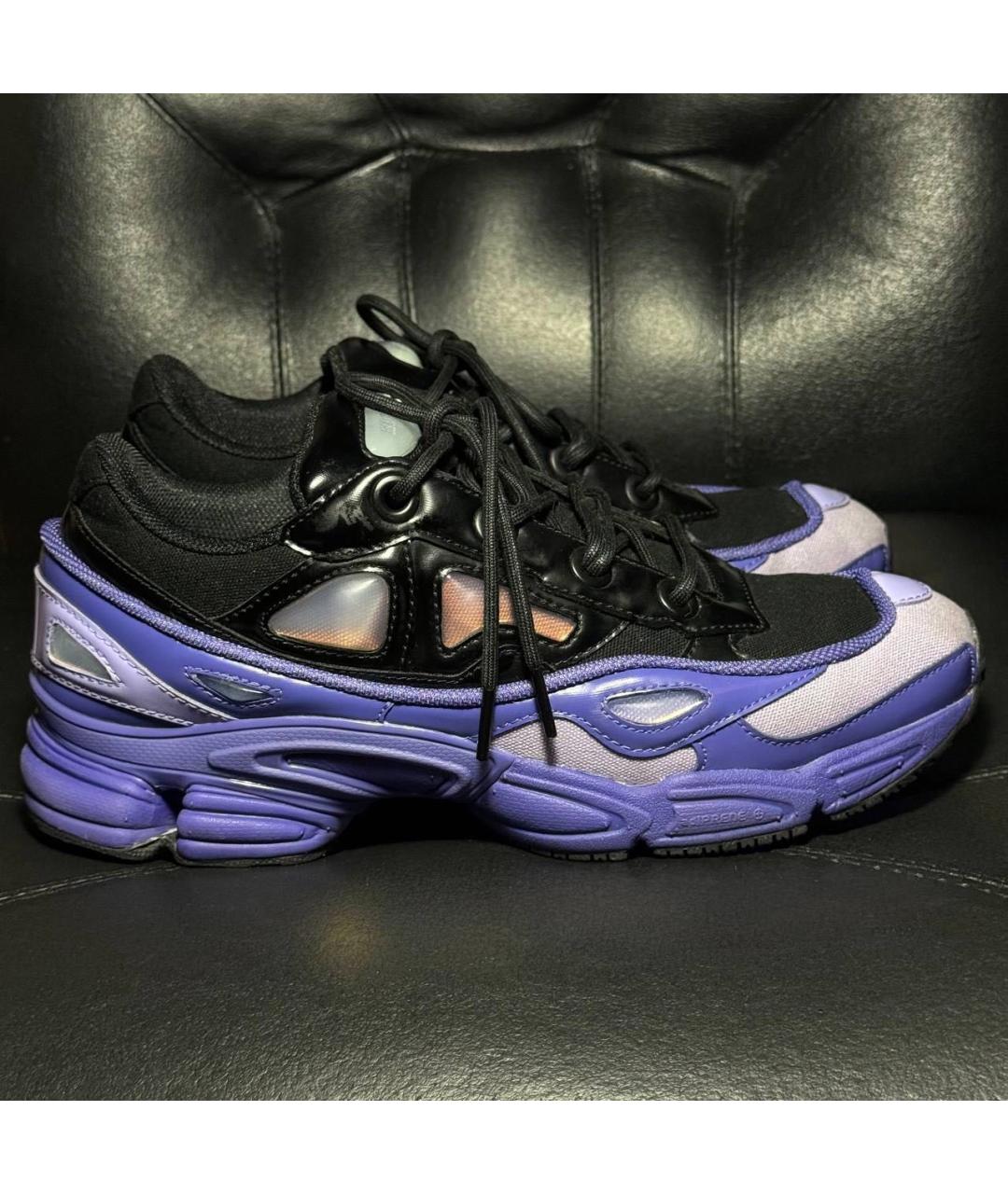 RAF SIMONS Фиолетовые текстильные низкие кроссовки / кеды, фото 9