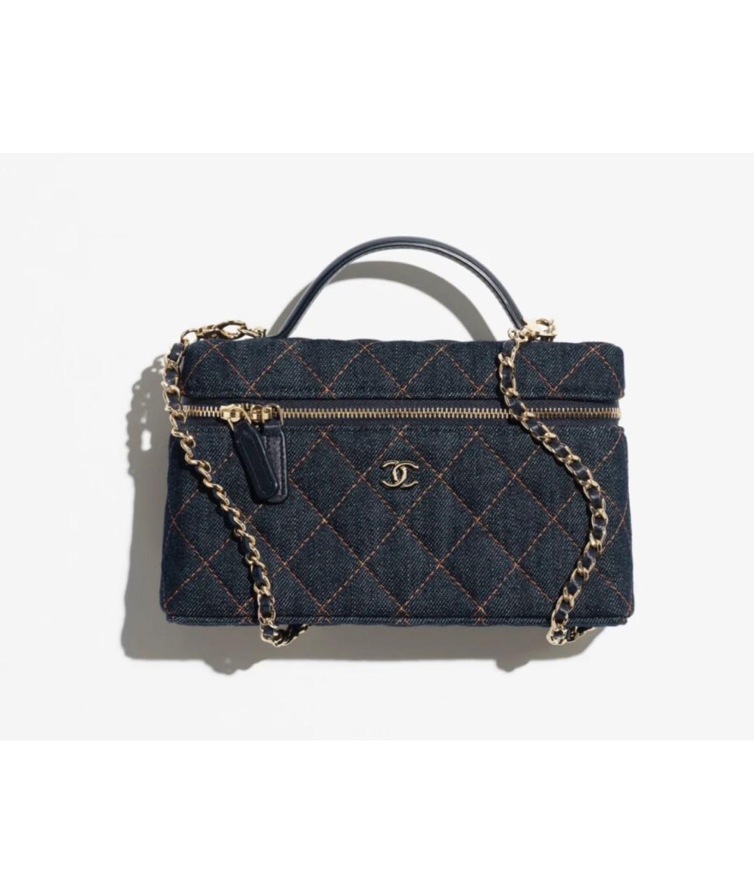 CHANEL Синяя деним сумка через плечо, фото 8