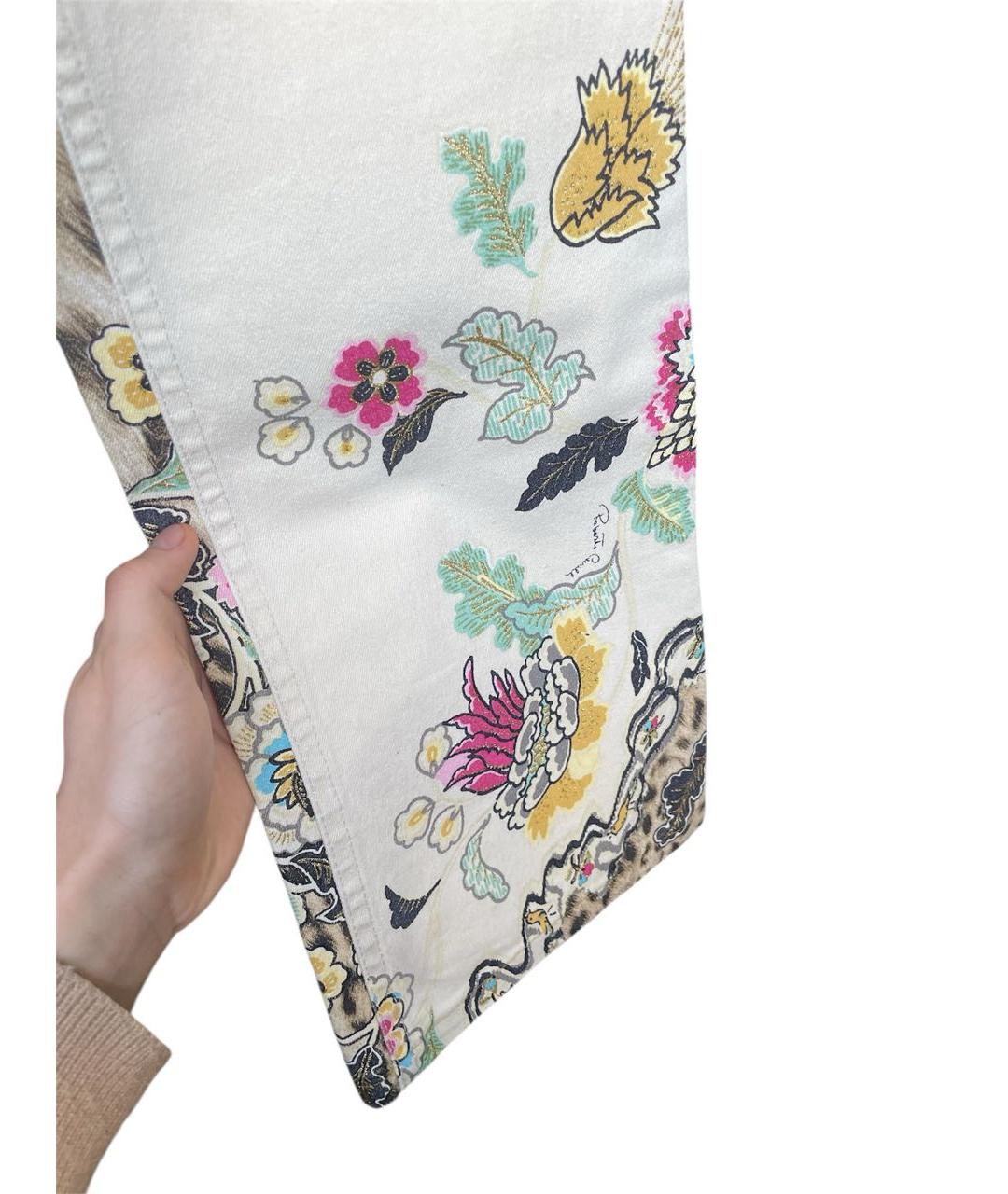 ROBERTO CAVALLI Мульти хлопковые прямые джинсы, фото 5