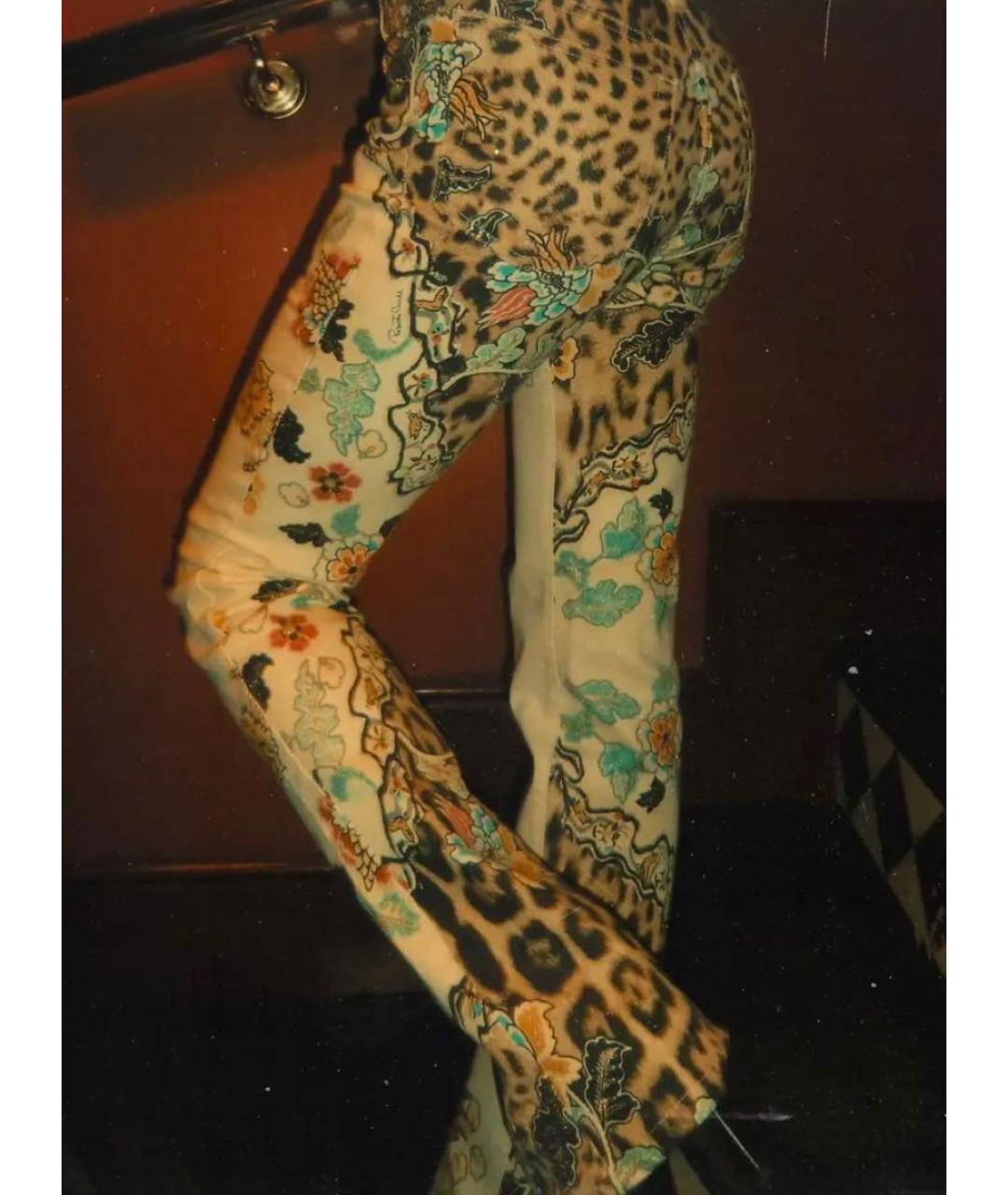 ROBERTO CAVALLI Мульти хлопковые прямые джинсы, фото 8