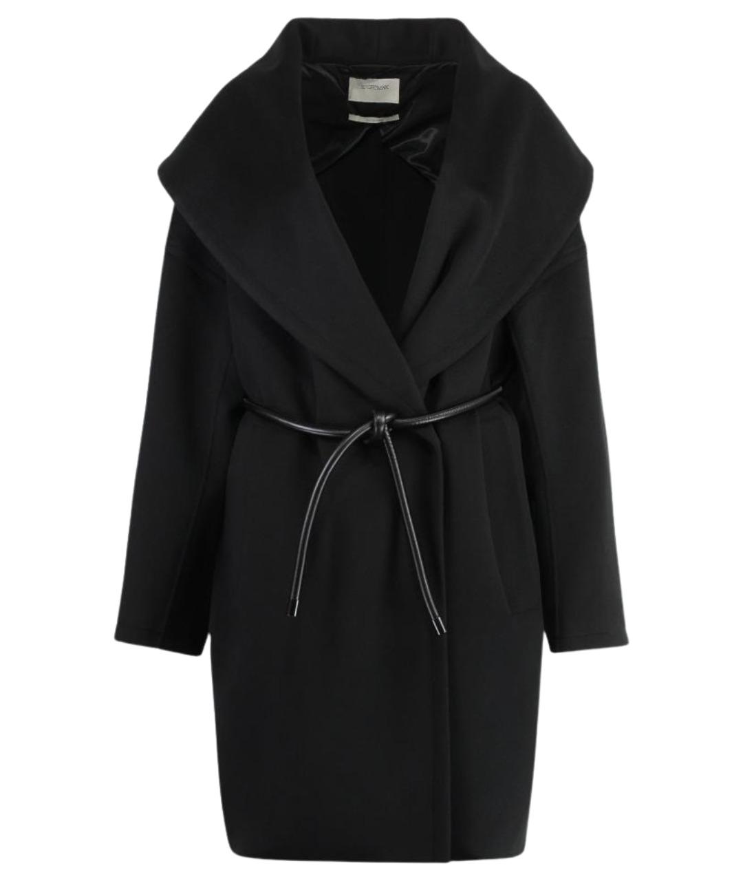 SPORTMAX Черное шерстяное пальто, фото 1