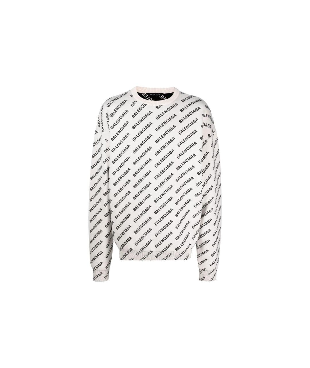 BALENCIAGA Белый джемпер / свитер, фото 1