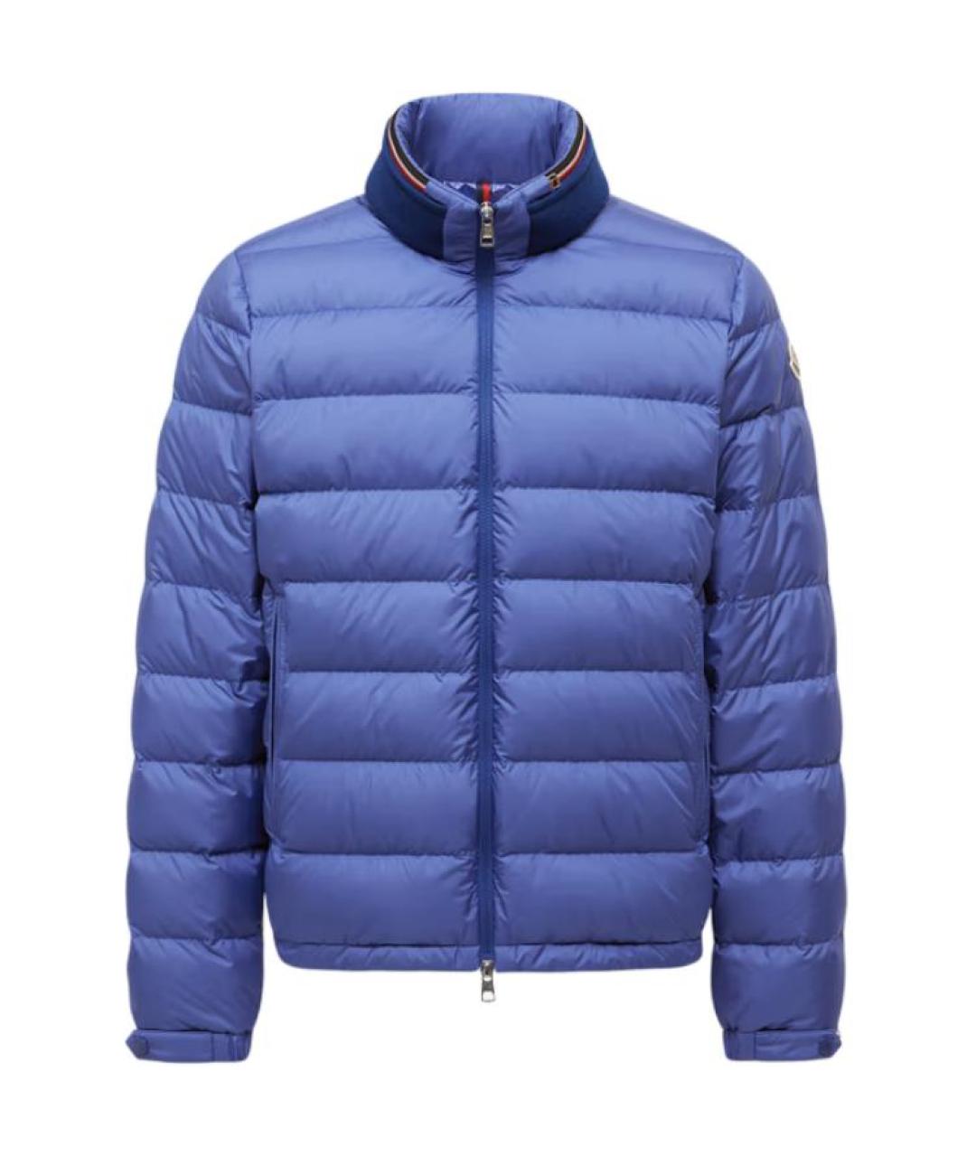 MONCLER Синяя полиамидовая куртка, фото 1