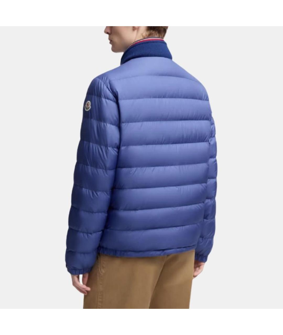 MONCLER Синяя полиамидовая куртка, фото 3