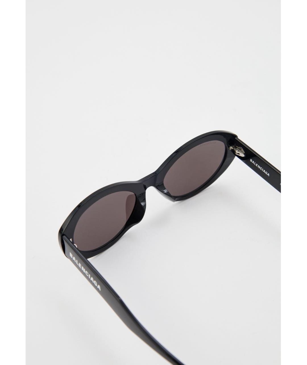 BALENCIAGA Черные пластиковые солнцезащитные очки, фото 7